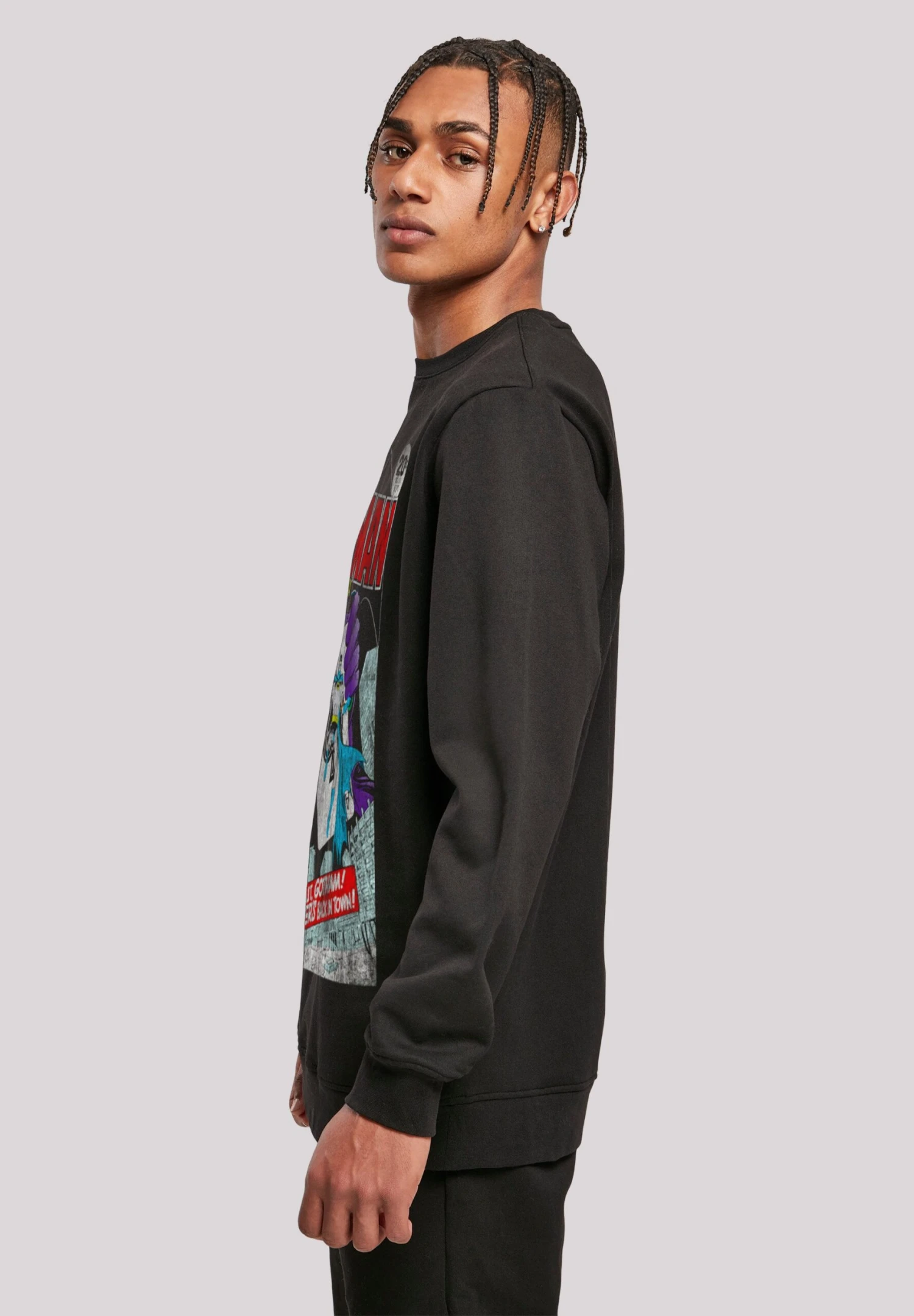 F4NT4STIC Batman Joker Playing Card Cover - Sweater - Black 7 F4NT4STIC Batman Joker Playing Card Cover - Sweater - Black - Afbeelding 5