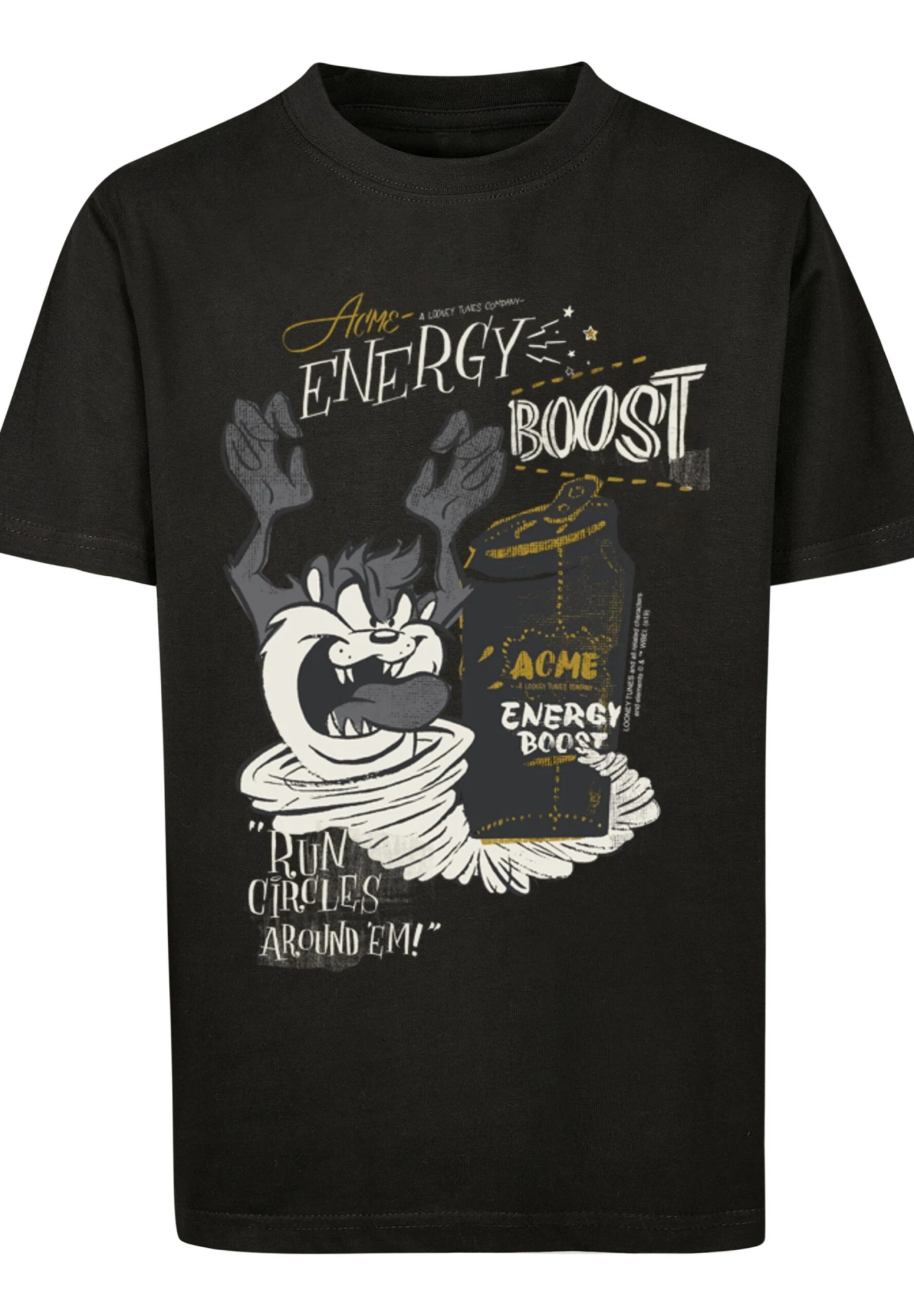 F4NT4STIC Looney Tunes Taz Energy Boost - T-Shirt Print - Black 8 F4NT4STIC Looney Tunes Taz Energy Boost - T-Shirt Print - Black - Afbeelding 6