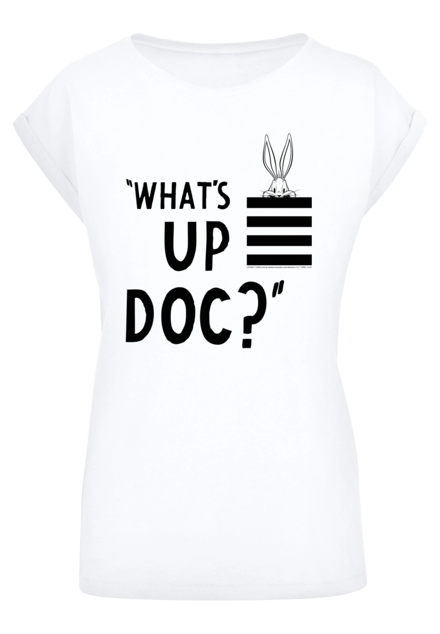 F4NT4STIC Looney Tunes Bugs Bunny Whats Up Doc Stripes - T-Shirt Print - White 8 F4NT4STIC Looney Tunes Bugs Bunny Whats Up Doc Stripes - T-Shirt Print - White - Afbeelding 6