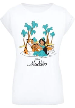 F4NT4STIC Disney Aladdin Jasmine Abu Rajah Beach - T-Shirt Print - White 14 F4NT4STIC Disney Aladdin Jasmine Abu Rajah Beach - T-Shirt Print - White -F4Nt4Stic 018cdbc6a2e148448c03d5c82c56a956