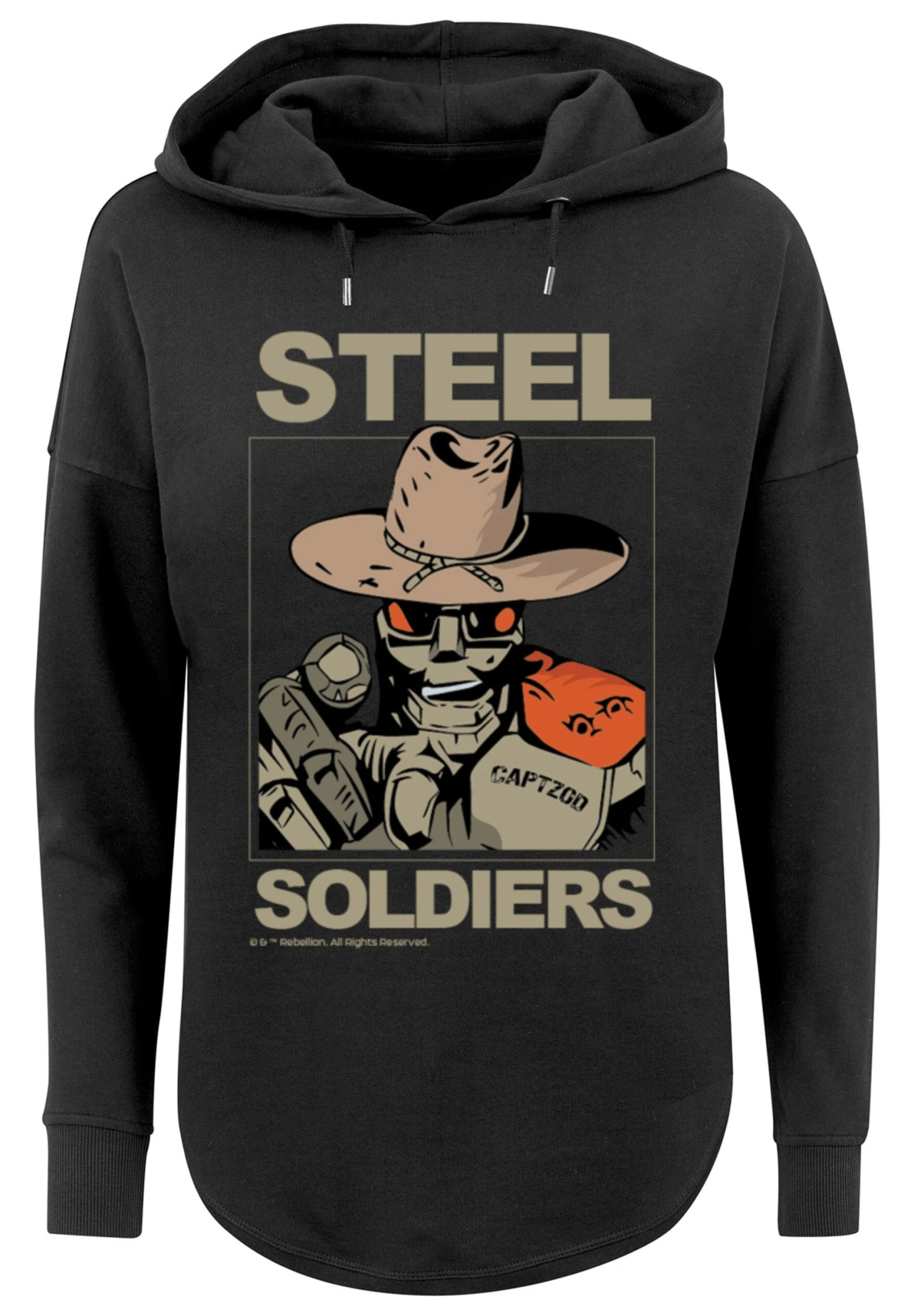F4NT4STIC Retro Gaming Steel Soldiers - Hoodie - Black 8 F4NT4STIC Retro Gaming Steel Soldiers - Hoodie - Black - Afbeelding 6