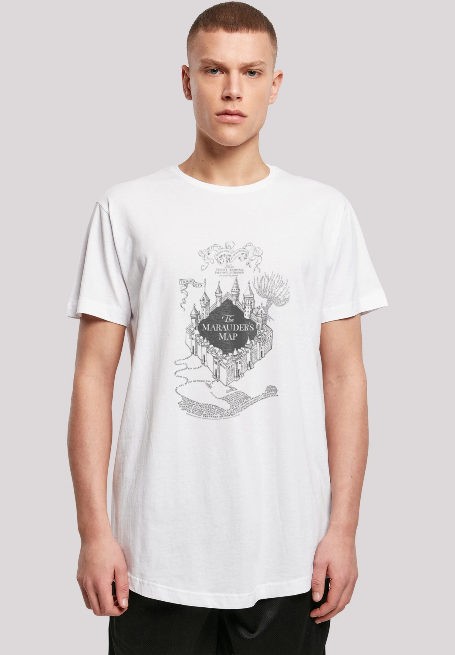 F4NT4STIC Harry Potter The Marauder'S Map-Wht With Shaped - T-Shirt Print - White 3 F4NT4STIC Harry Potter The Marauder'S Map-Wht With Shaped - T-Shirt Print - White