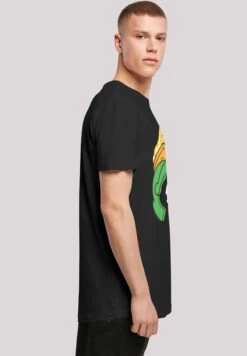 F4NT4STIC Long Cut Looney Tunes Marvin The Martian Face - T-Shirt Print - Black -F4Nt4Stic 032d1ab46b594b099abe0fa46a10e7a6