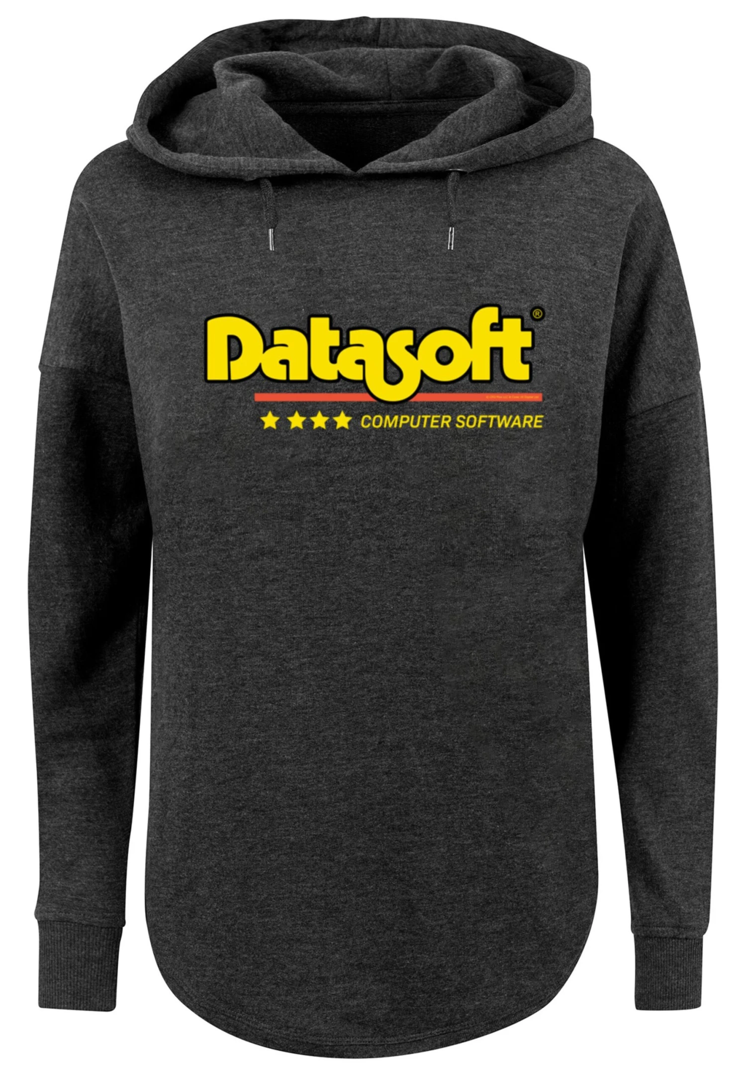 F4NT4STIC Retro Gaming Datasoft Logo- Hoodie - Charcoal 7 F4NT4STIC Retro Gaming Datasoft Logo- Hoodie - Charcoal - Afbeelding 5