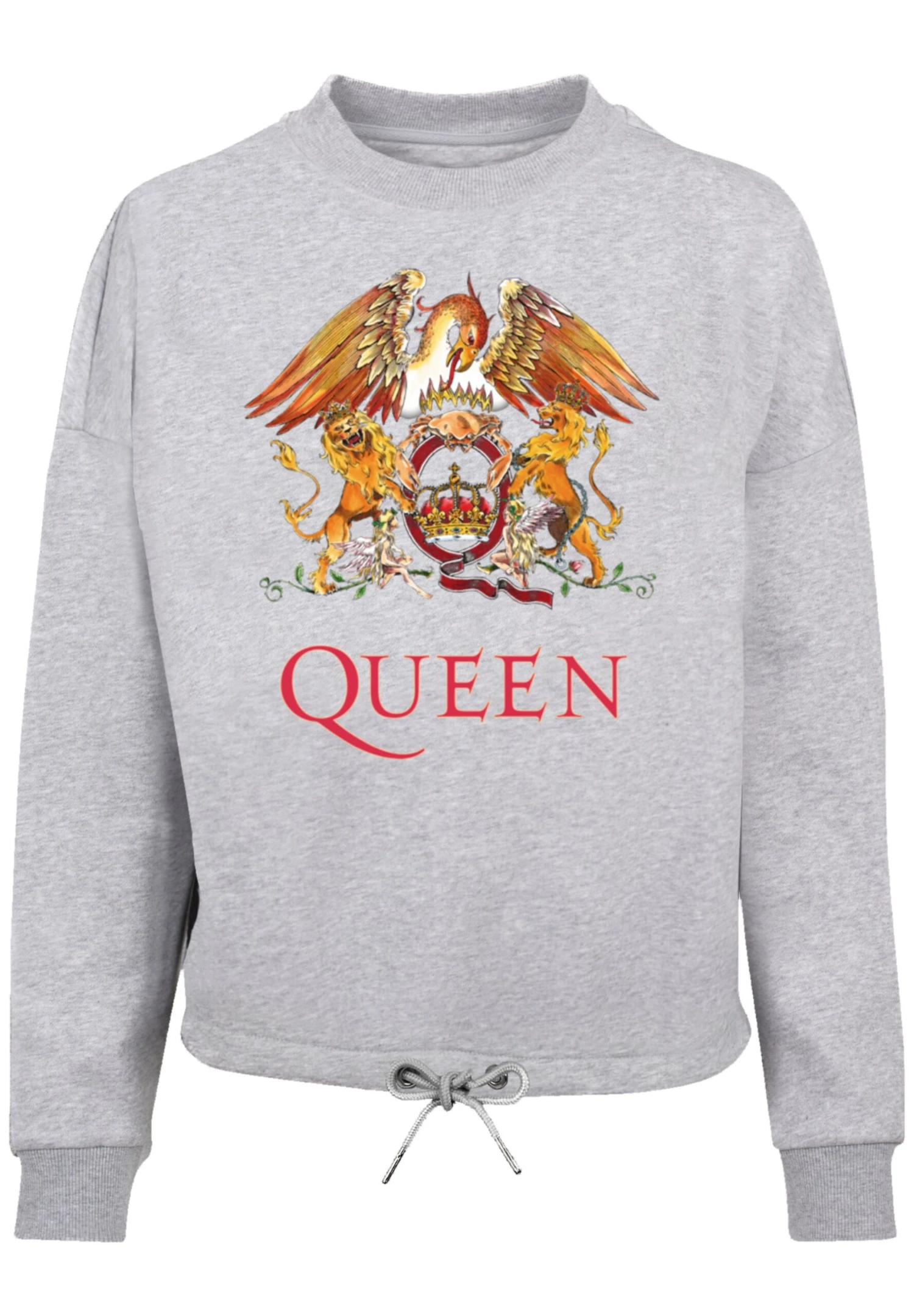 F4NT4STIC Queen Crest - Sweater - Heather Grey 8 F4NT4STIC Queen Crest - Sweater - Heather Grey - Afbeelding 6