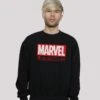 F4NT4STIC Marvel Logo Waschsymbole Premium Superhelden Iron Man Captain- Sweater - Black -F4Nt4Stic 059cb16821cd491fbd848424be41dc43