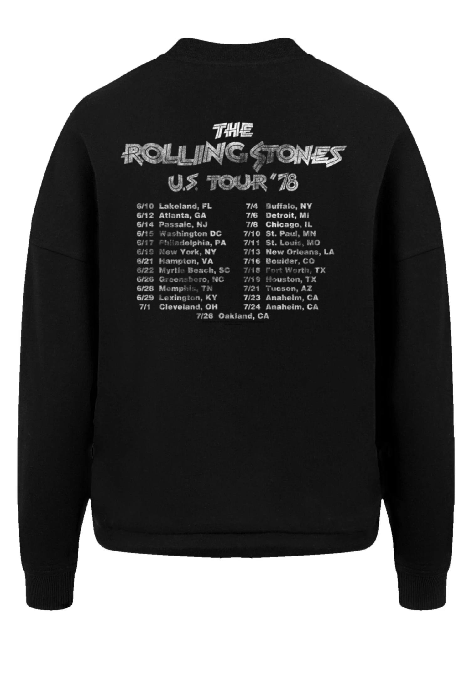 F4NT4STIC The Rolling Stones Us Tour '78 - Sweater - Schwarz 9 F4NT4STIC The Rolling Stones Us Tour '78 - Sweater - Schwarz - Afbeelding 7