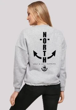 F4NT4STIC North Anchor KnutJan Hamburg - Sweater - Heather Grey