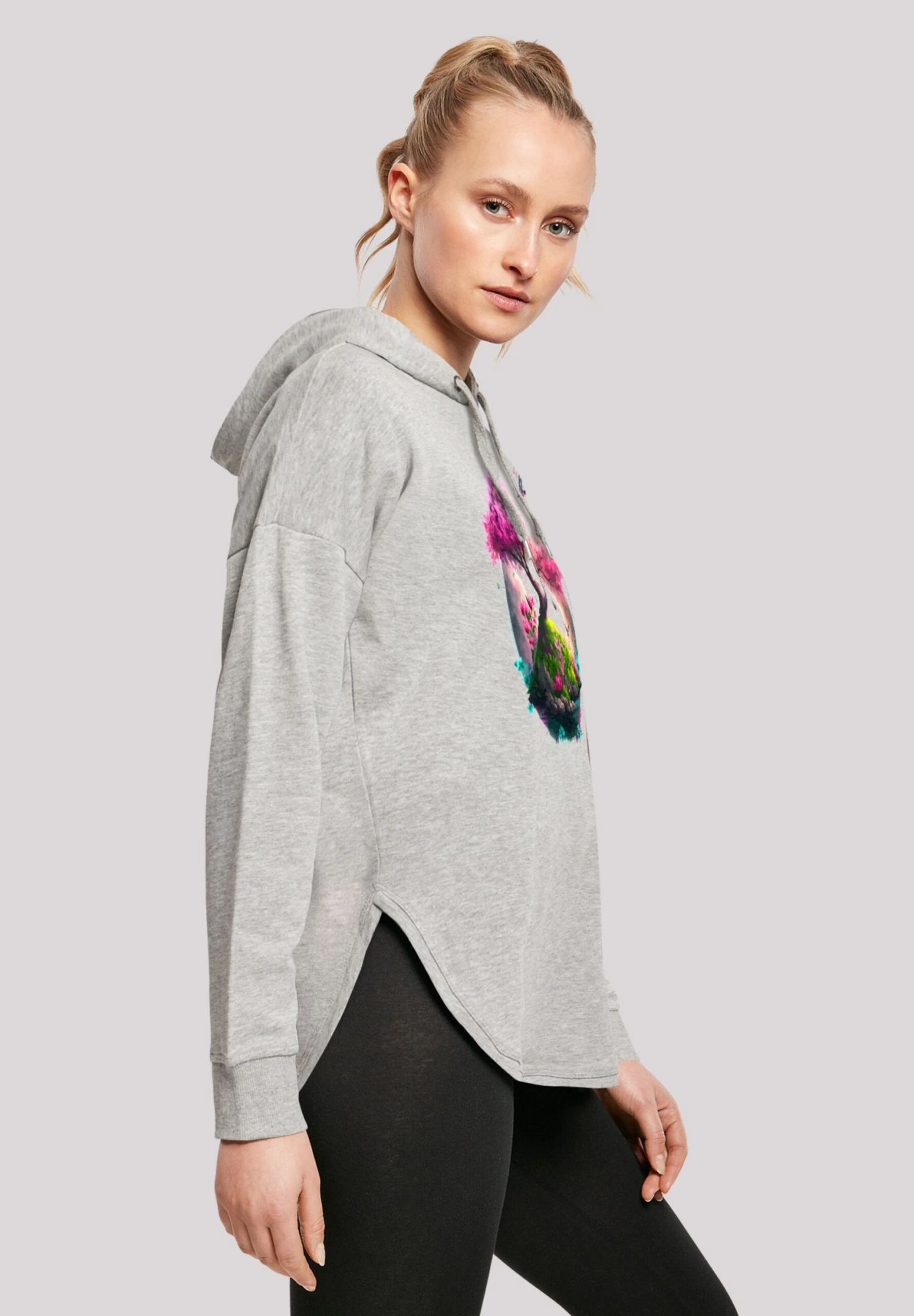 F4NT4STIC Kirschblüten Baum- Hoodie - Grey 6 F4NT4STIC Kirschblüten Baum- Hoodie - Grey - Afbeelding 4