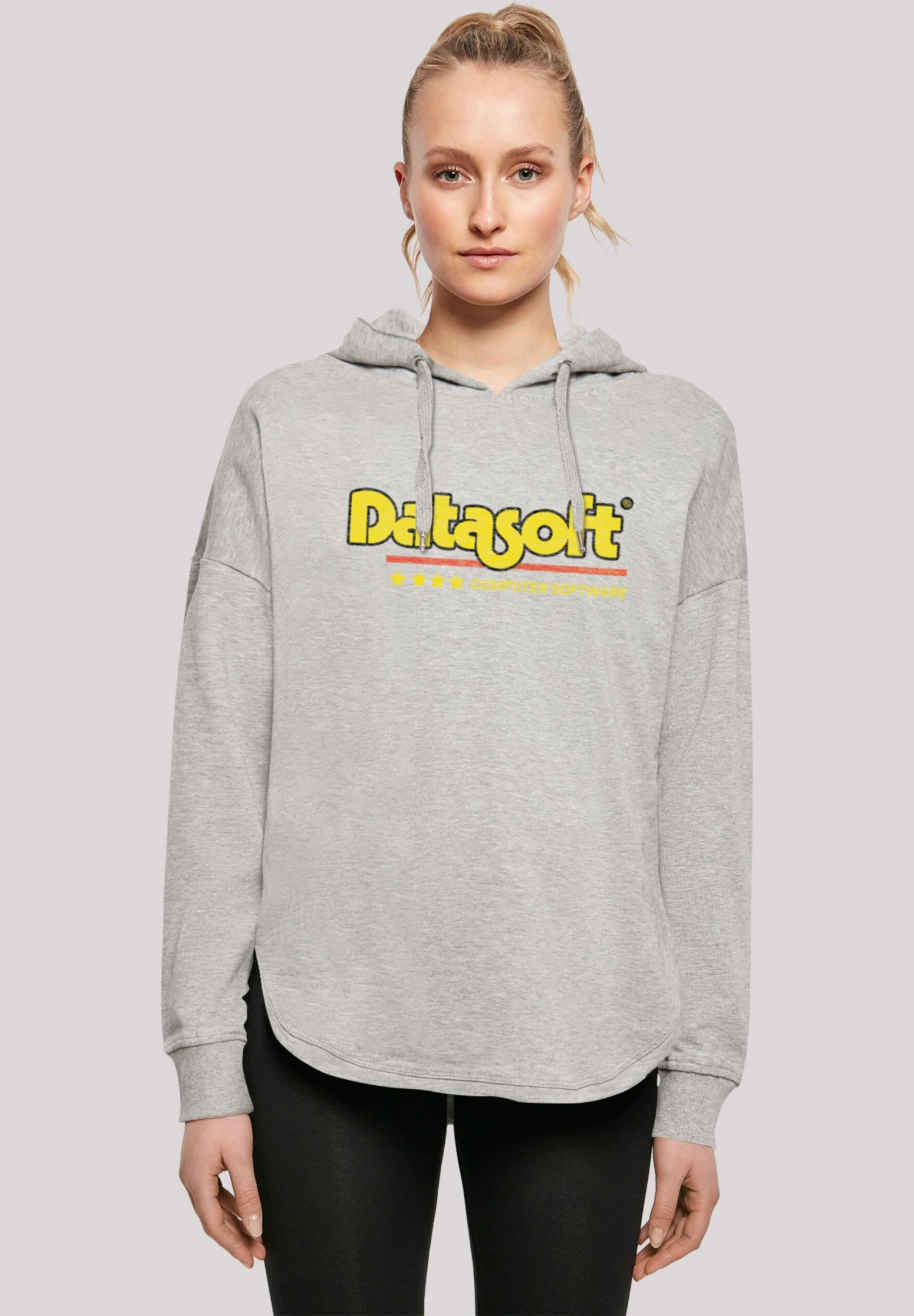 F4NT4STIC Retro Gaming Datasoft Logo- Hoodie - Grey 3 F4NT4STIC Retro Gaming Datasoft Logo- Hoodie - Grey