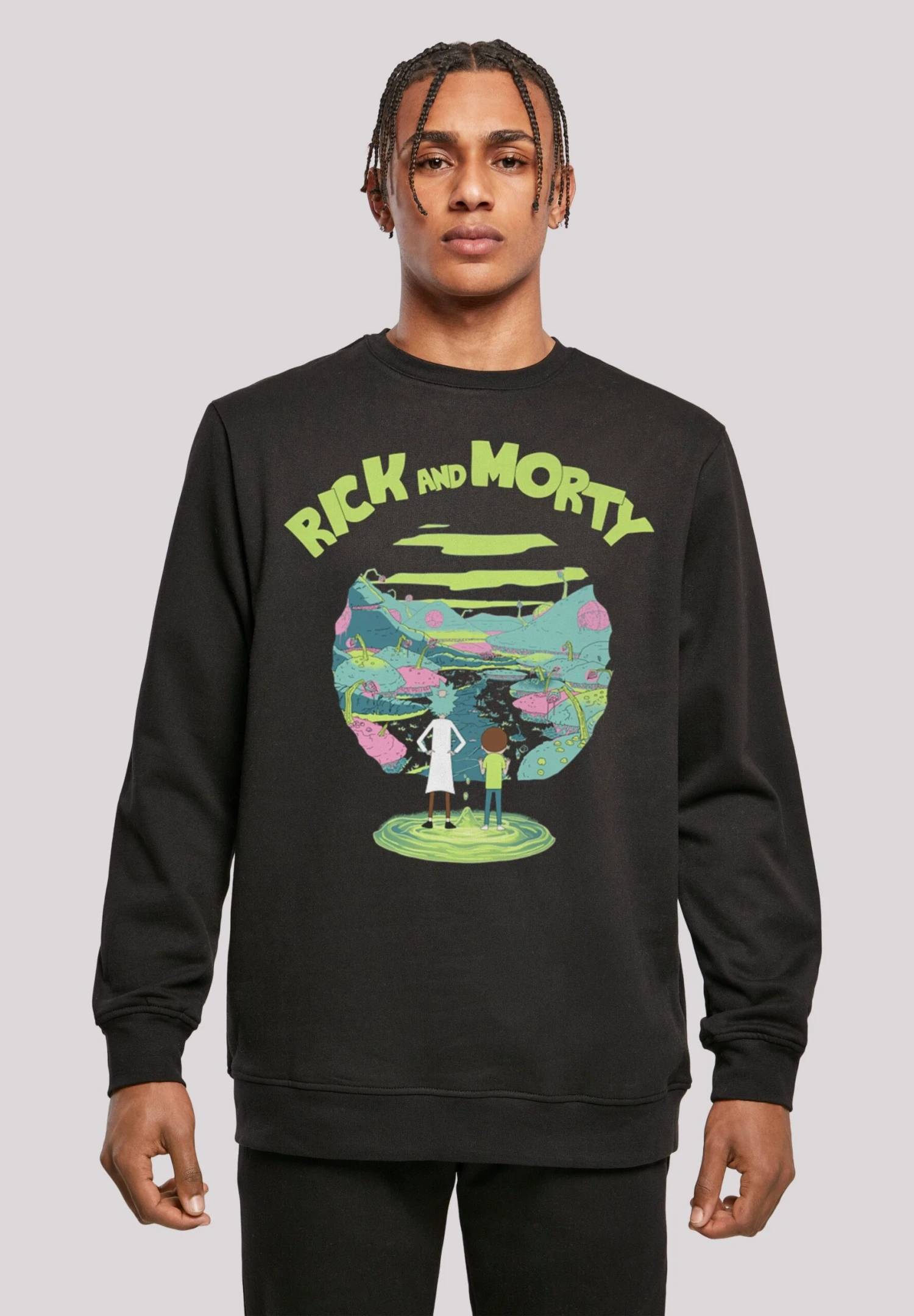 F4NT4STIC Rick Und Morty - Sweater - Black 3 F4NT4STIC Rick Und Morty - Sweater - Black