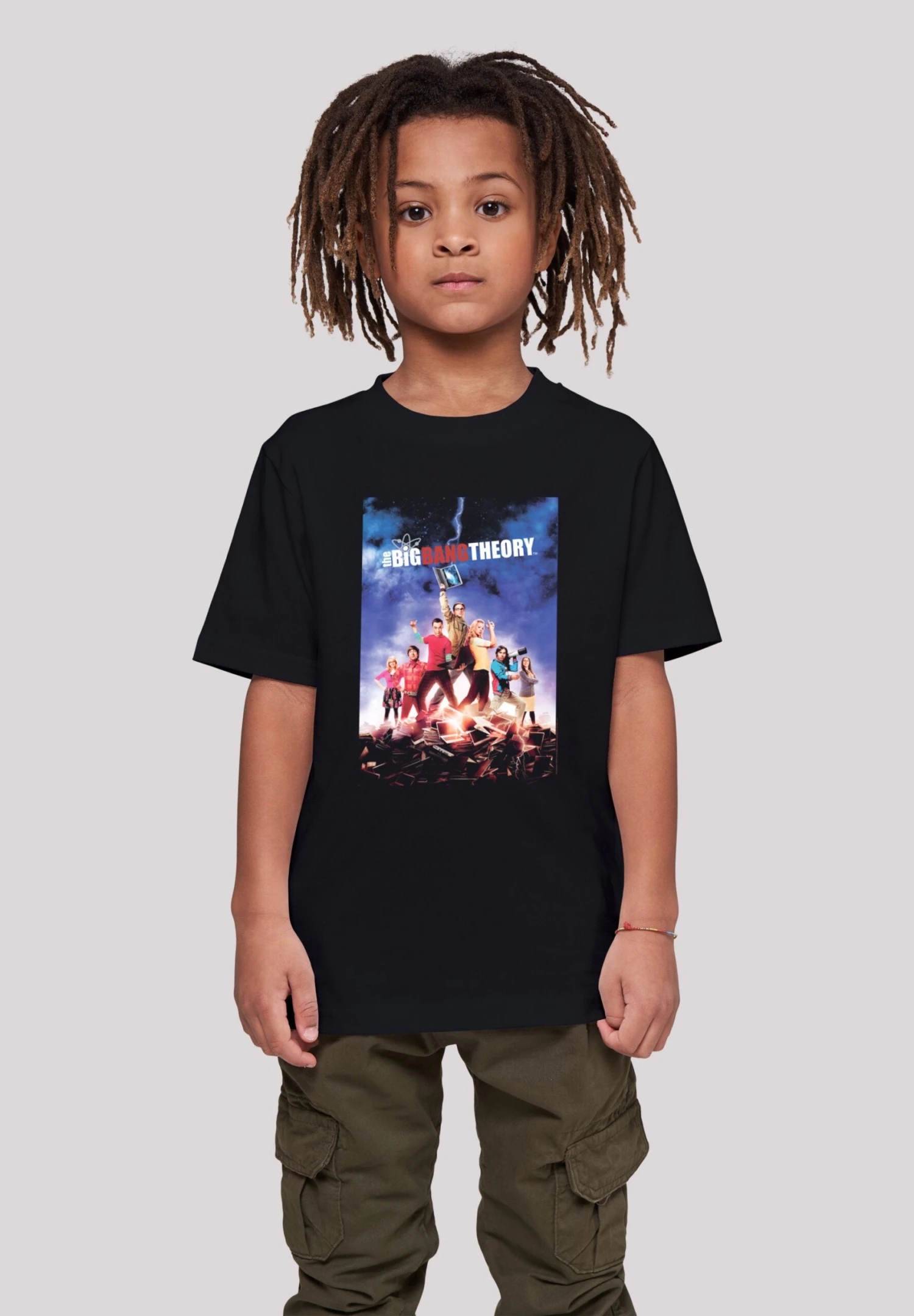 F4NT4STIC Big Bang Theory Tv Serie Character Poster - T-Shirt Print - Black 4 F4NT4STIC Big Bang Theory Tv Serie Character Poster - T-Shirt Print - Black - Afbeelding 2