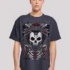 F4NT4STIC Bone Cyber Neogeisha Cyberpunk Styles - T-Shirt Print - Navy -F4Nt4Stic 0e9e56fb0e6d411d80e99b5a4b22356a