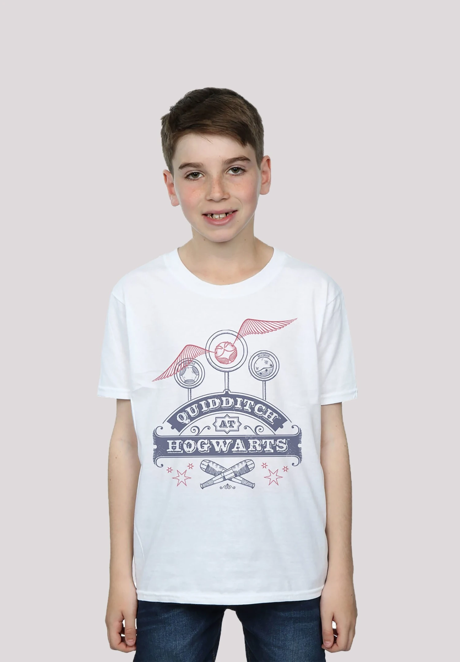 F4NT4STIC Harry Potter Quidditch At Hogwarts Premium Film Movie Tv Comic - T-Shirt Print - White 3 F4NT4STIC Harry Potter Quidditch At Hogwarts Premium Film Movie Tv Comic - T-Shirt Print - White