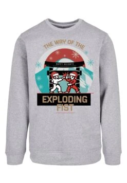 F4NT4STIC Retro Gaming Way Of The Exploding Fist Christmas Design - Sweater - Heather Grey 14 F4NT4STIC Retro Gaming Way Of The Exploding Fist Christmas Design - Sweater - Heather Grey -F4Nt4Stic 0ffe28d80e07482d97881a95fcd44f49