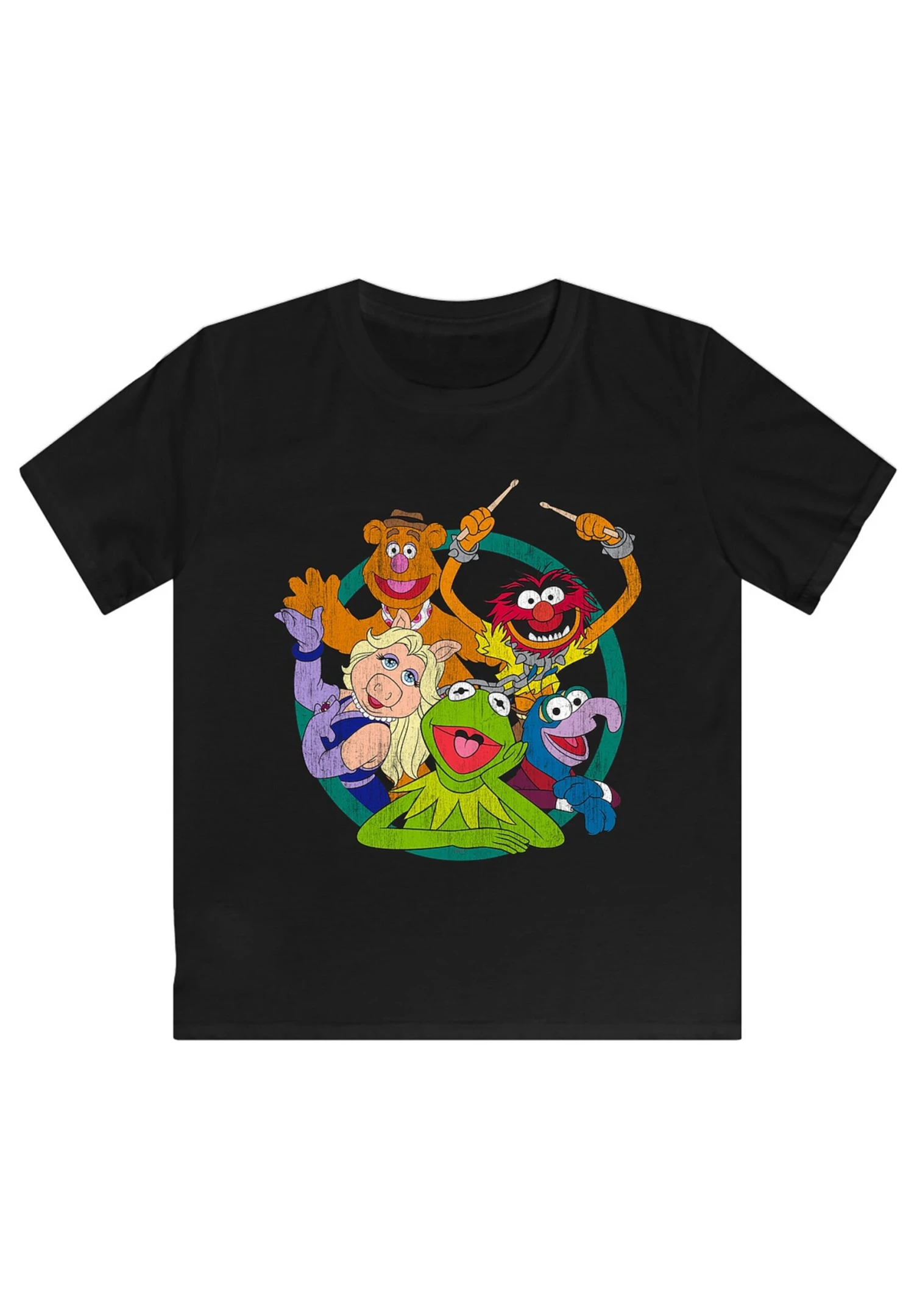 F4NT4STIC Disney Muppets - Premium Film Movie Tv Comic Fan Merch- T-Shirt Print - Black 4 F4NT4STIC Disney Muppets - Premium Film Movie Tv Comic Fan Merch- T-Shirt Print - Black - Afbeelding 2