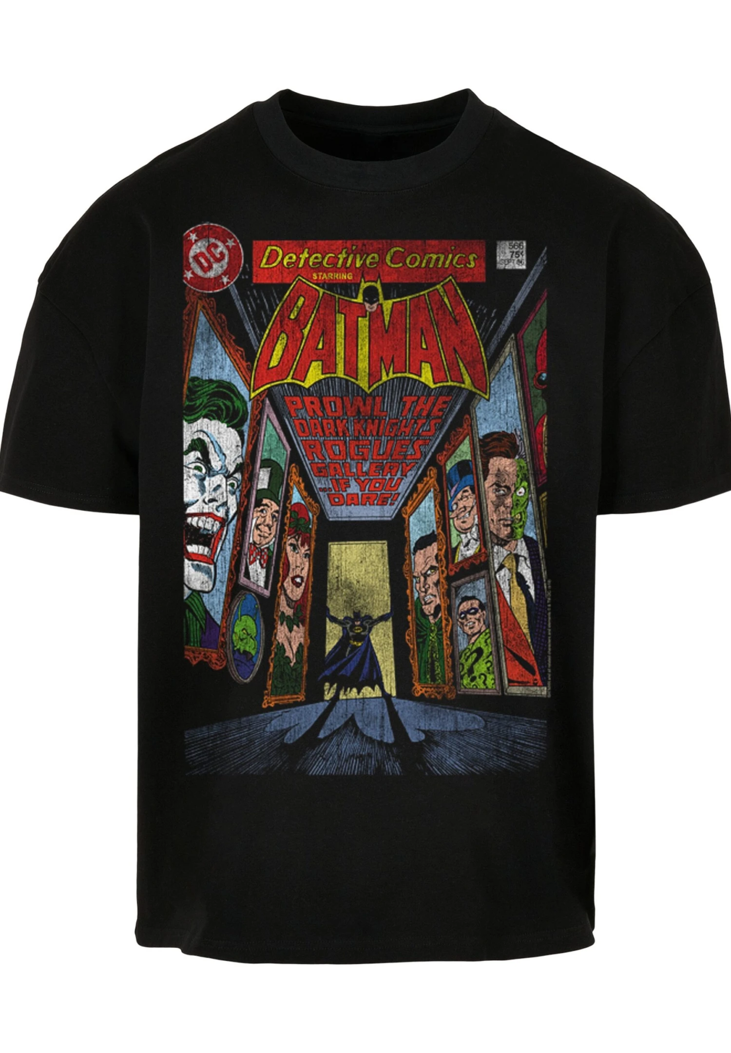 F4NT4STIC Batman Superheld Comic Rogues Gallery Cover - T-Shirt Print - Black 6 F4NT4STIC Batman Superheld Comic Rogues Gallery Cover - T-Shirt Print - Black - Afbeelding 4