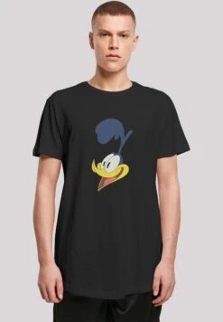 F4NT4STIC Looney Tunes Road Runner Face - T-Shirt Print - Black