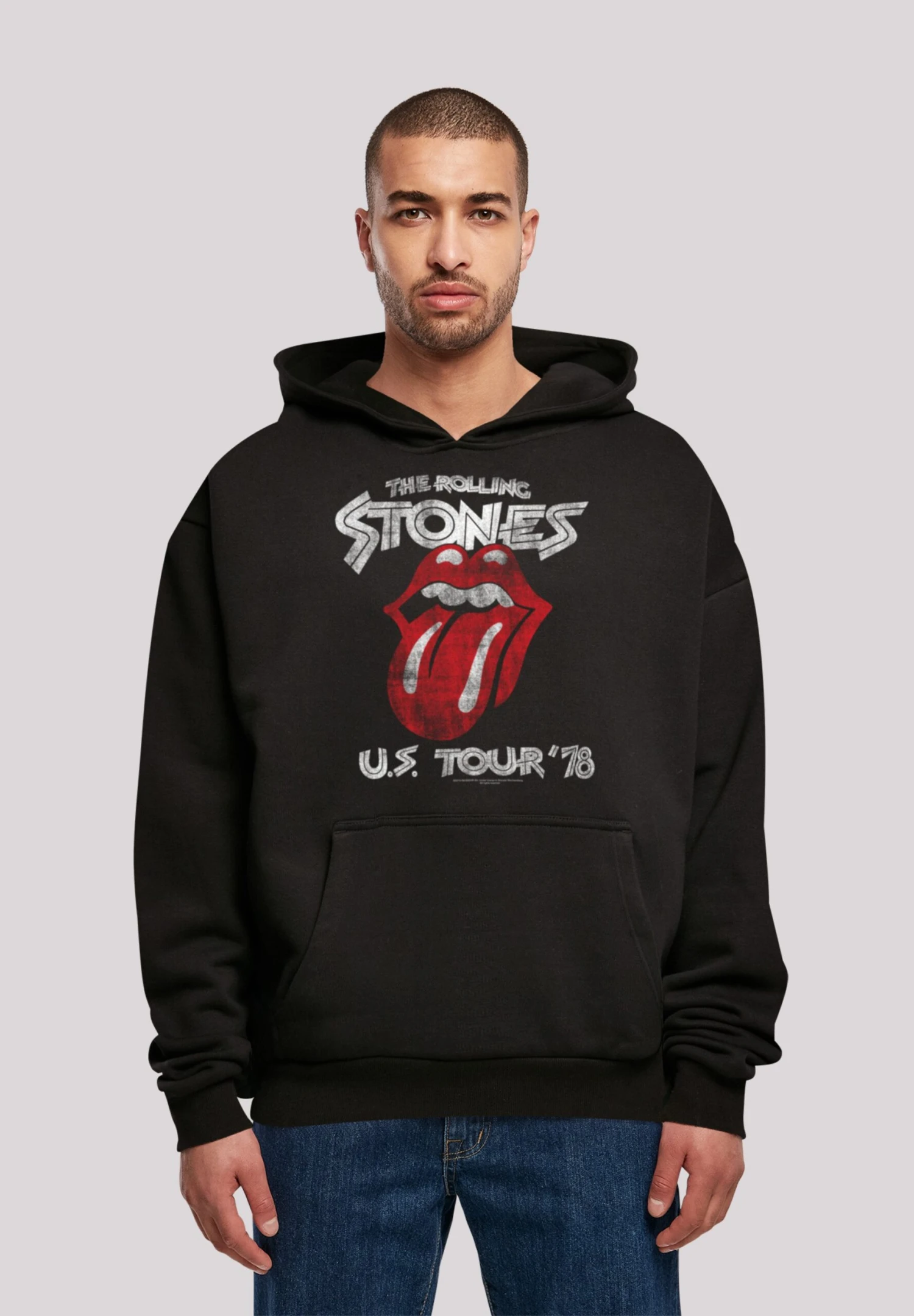 F4NT4STIC The Rolling Stones Rock Band Us TourFront - Hoodie - Black 3 F4NT4STIC The Rolling Stones Rock Band Us TourFront - Hoodie - Black