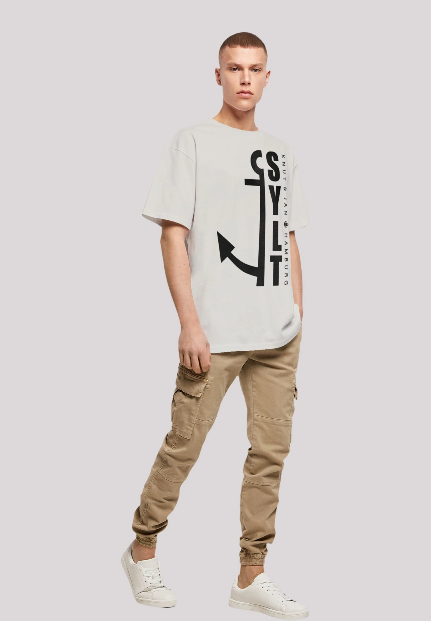 F4NT4STIC Sylt Anker Knut & Jan Hamburg - T-Shirt Print - Lightasphalt 4 F4NT4STIC Sylt Anker Knut & Jan Hamburg - T-Shirt Print - Lightasphalt - Afbeelding 2