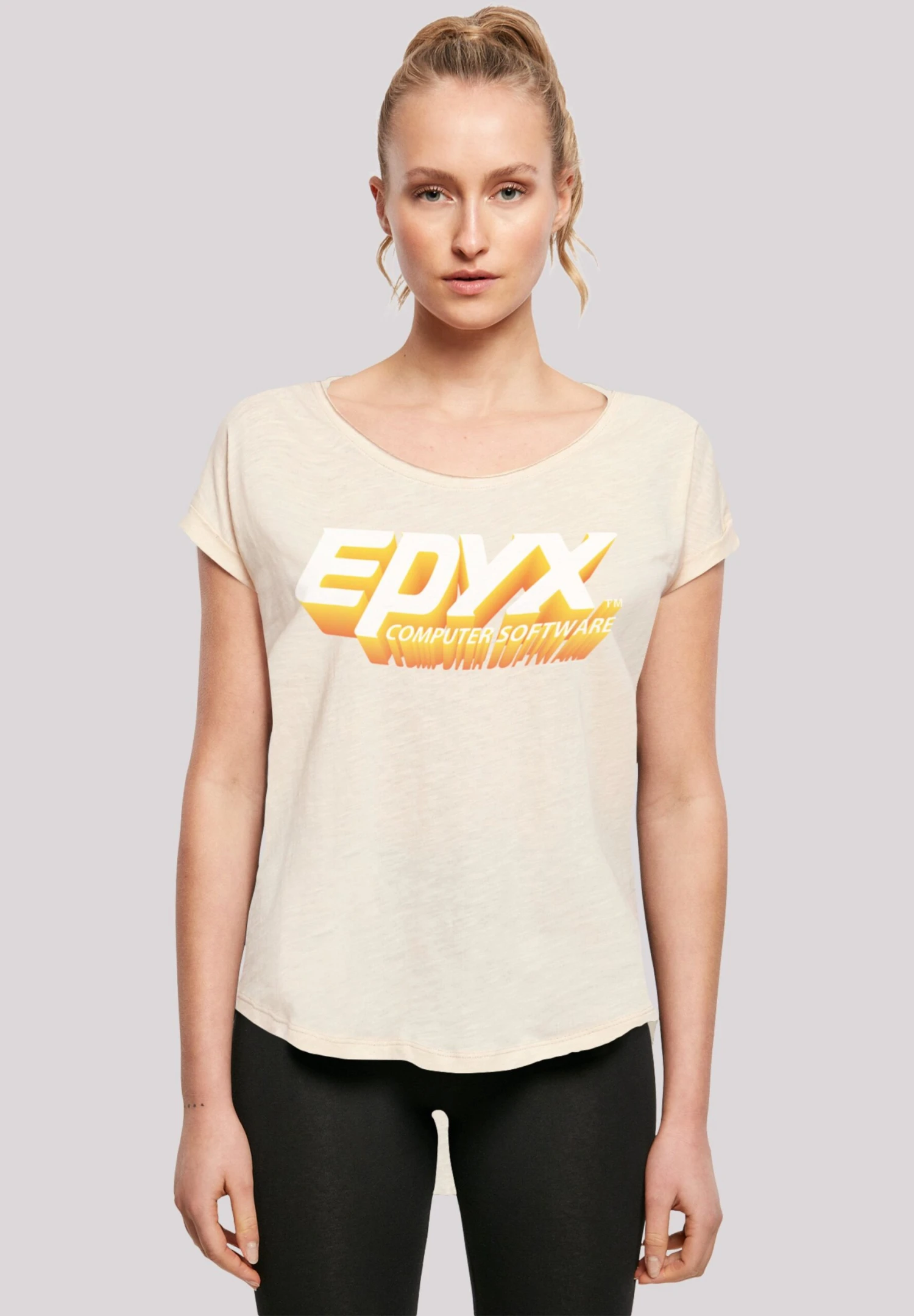 F4NT4STIC Retro Gaming Epyx Logo- T-Shirt Print - Whitesand 3 F4NT4STIC Retro Gaming Epyx Logo- T-Shirt Print - Whitesand