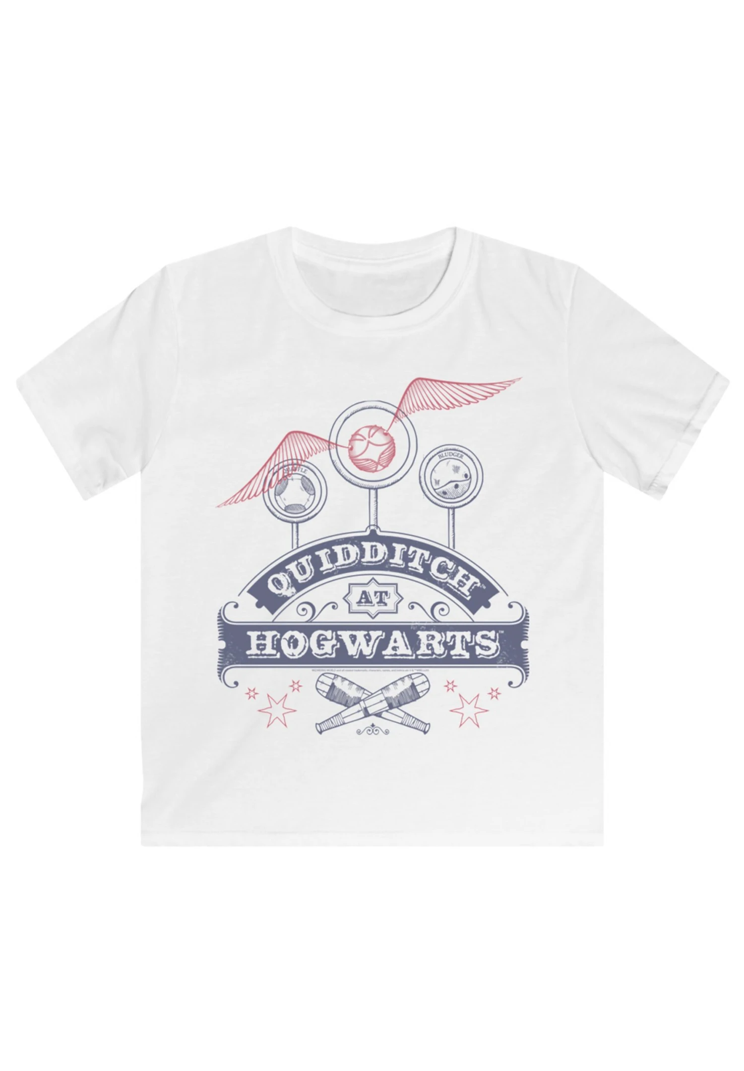 F4NT4STIC Harry Potter Quidditch At Hogwarts Premium Film Movie Tv Comic - T-Shirt Print - White 4 F4NT4STIC Harry Potter Quidditch At Hogwarts Premium Film Movie Tv Comic - T-Shirt Print - White - Afbeelding 2