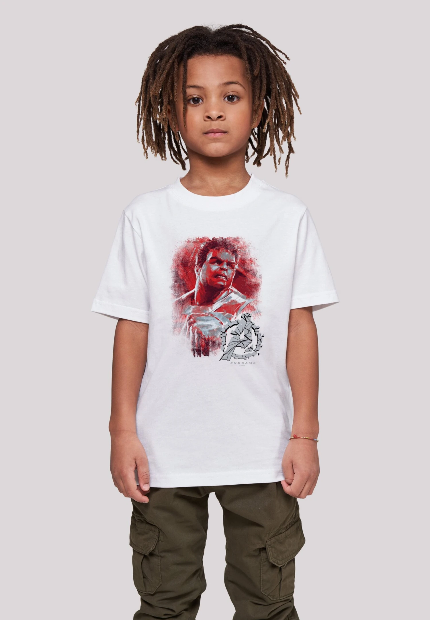 F4NT4STIC Marvel Avengers Endgame Hulk Brushed - T-Shirt Print - White 4 F4NT4STIC Marvel Avengers Endgame Hulk Brushed - T-Shirt Print - White - Afbeelding 2