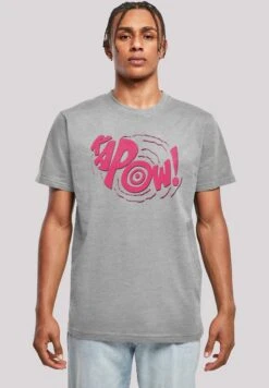 F4NT4STIC Dc Comics Superhelden Batman Tv Serie Kapow - T-Shirt Print - Heather Grey