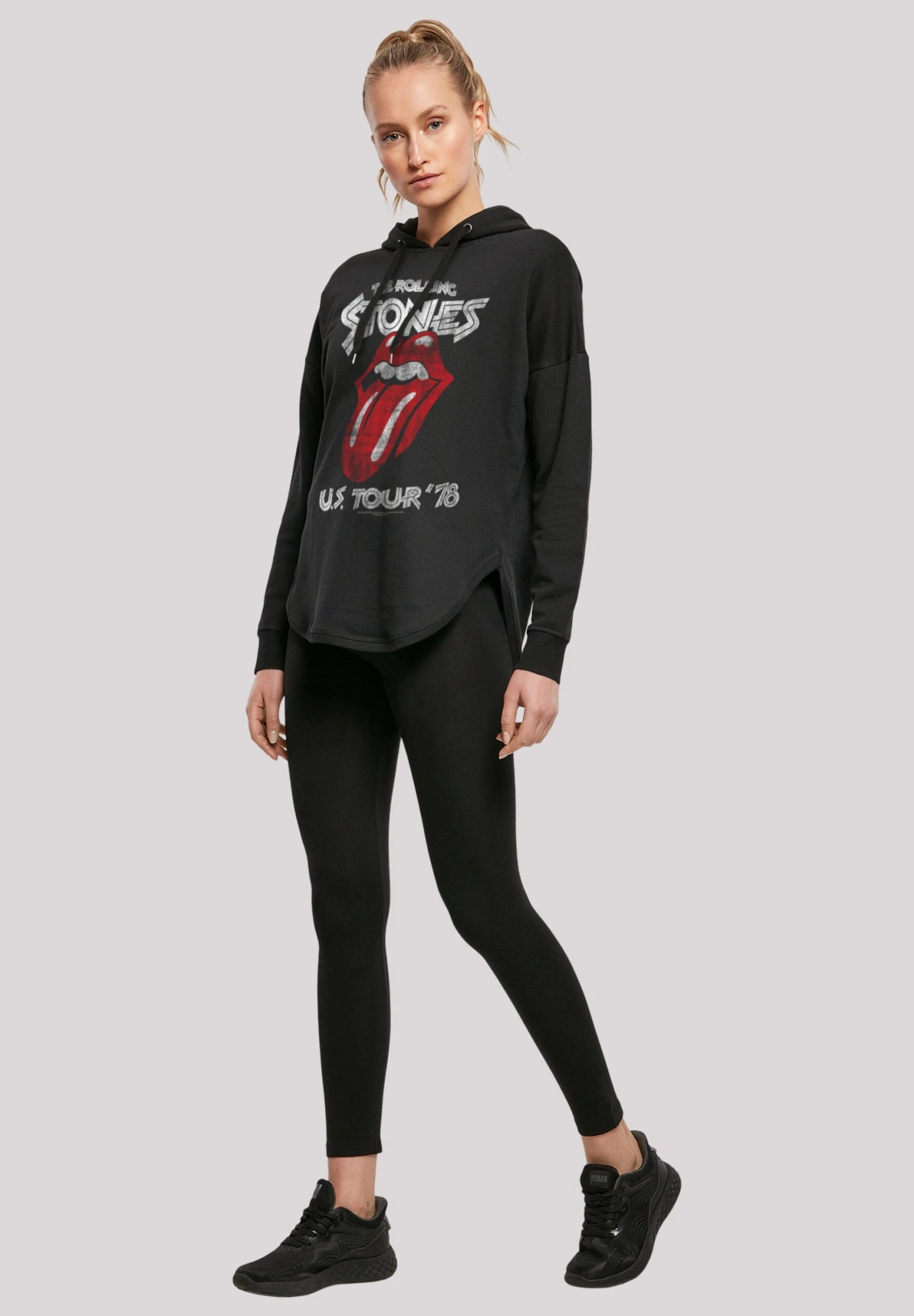 F4NT4STIC The Rolling Stones Rock Band Us Tour '78 Front - Hoodie - Black 4 F4NT4STIC The Rolling Stones Rock Band Us Tour '78 Front - Hoodie - Black - Afbeelding 2