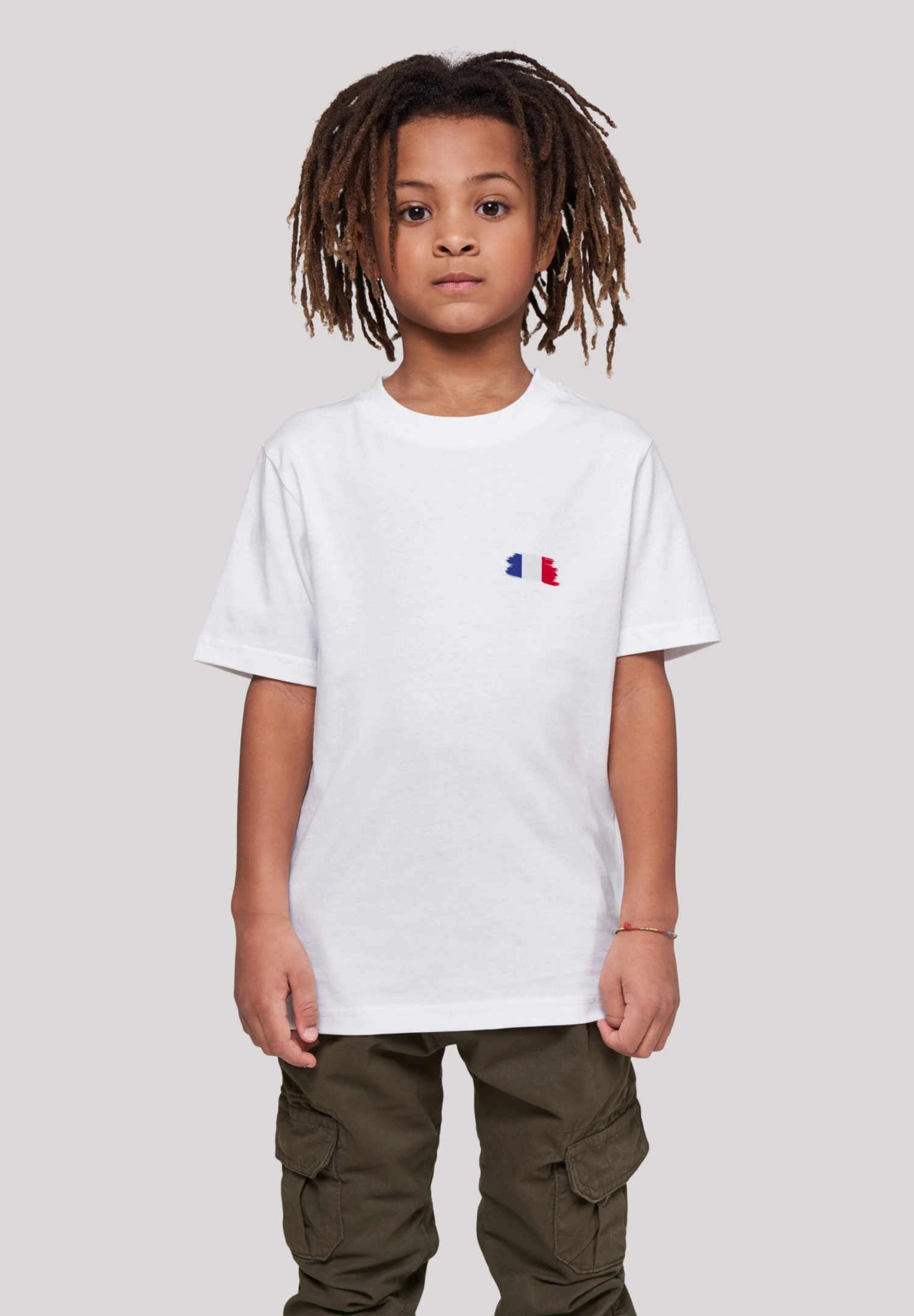 F4NT4STIC France Flagge Fahne - T-Shirt Print - Weiß 4 F4NT4STIC France Flagge Fahne - T-Shirt Print - Weiß - Afbeelding 2
