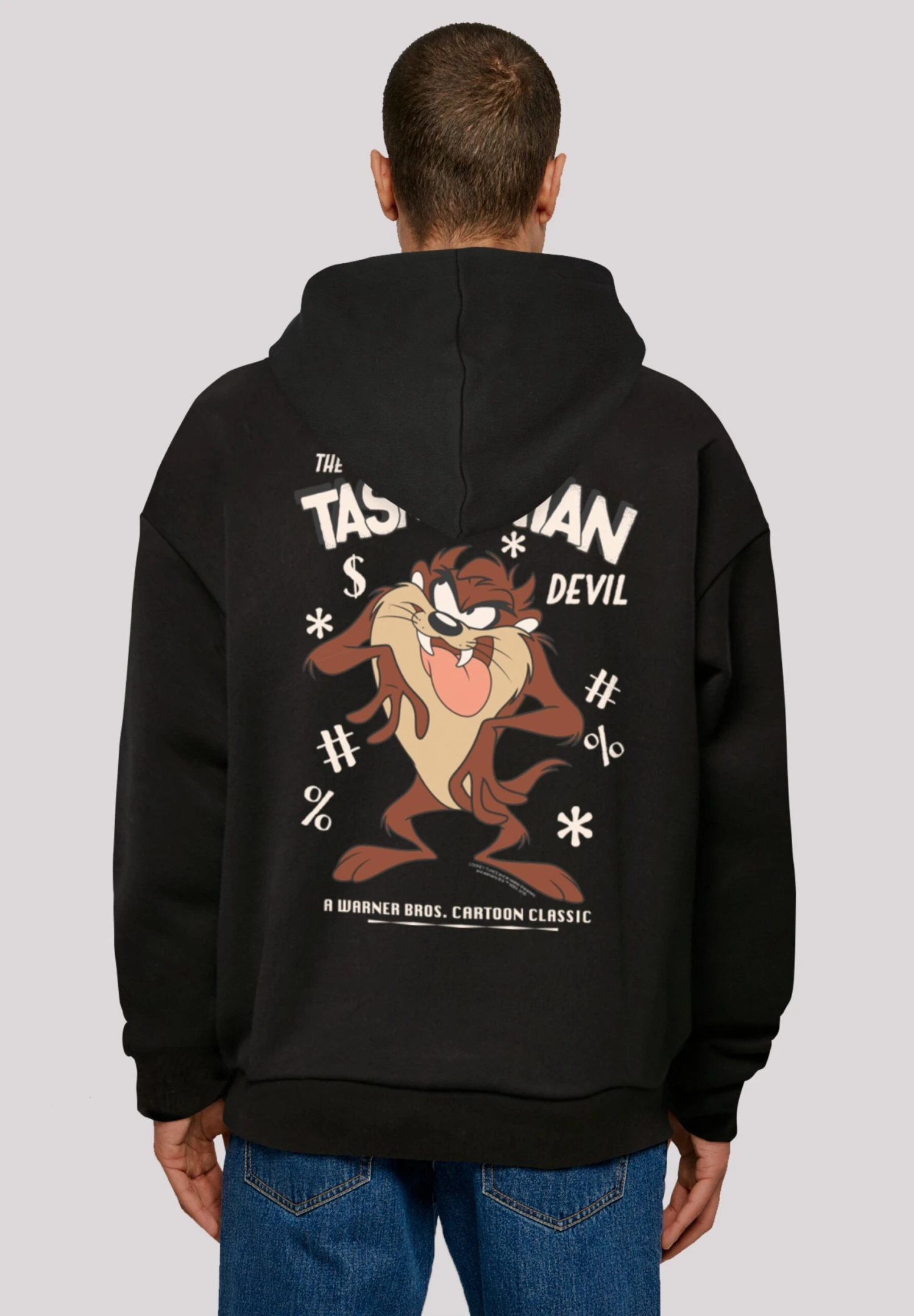 F4NT4STIC Looney Tunes Vintage Tasmanian Devil - Hoodie - Black 3 F4NT4STIC Looney Tunes Vintage Tasmanian Devil - Hoodie - Black