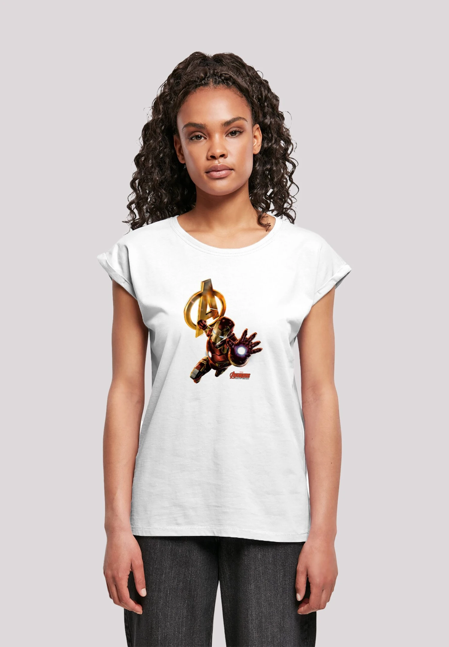 F4NT4STIC Marvel Avengers Age Of Ultron Iron Man - T-Shirt Print - White 3 F4NT4STIC Marvel Avengers Age Of Ultron Iron Man - T-Shirt Print - White