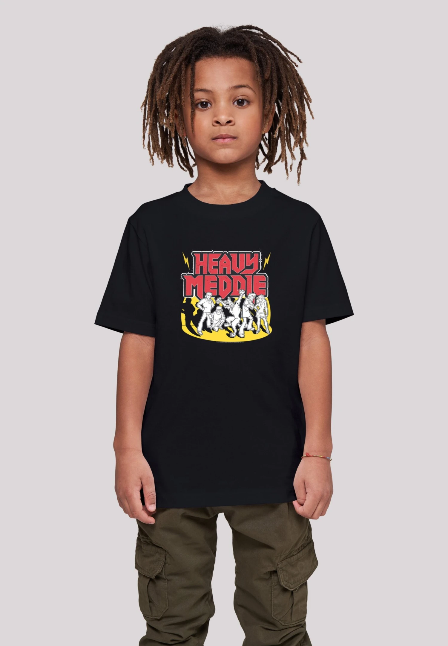 F4NT4STIC Scooby Doo Heavy Meddle - T-Shirt Print - Black 4 F4NT4STIC Scooby Doo Heavy Meddle - T-Shirt Print - Black - Afbeelding 2