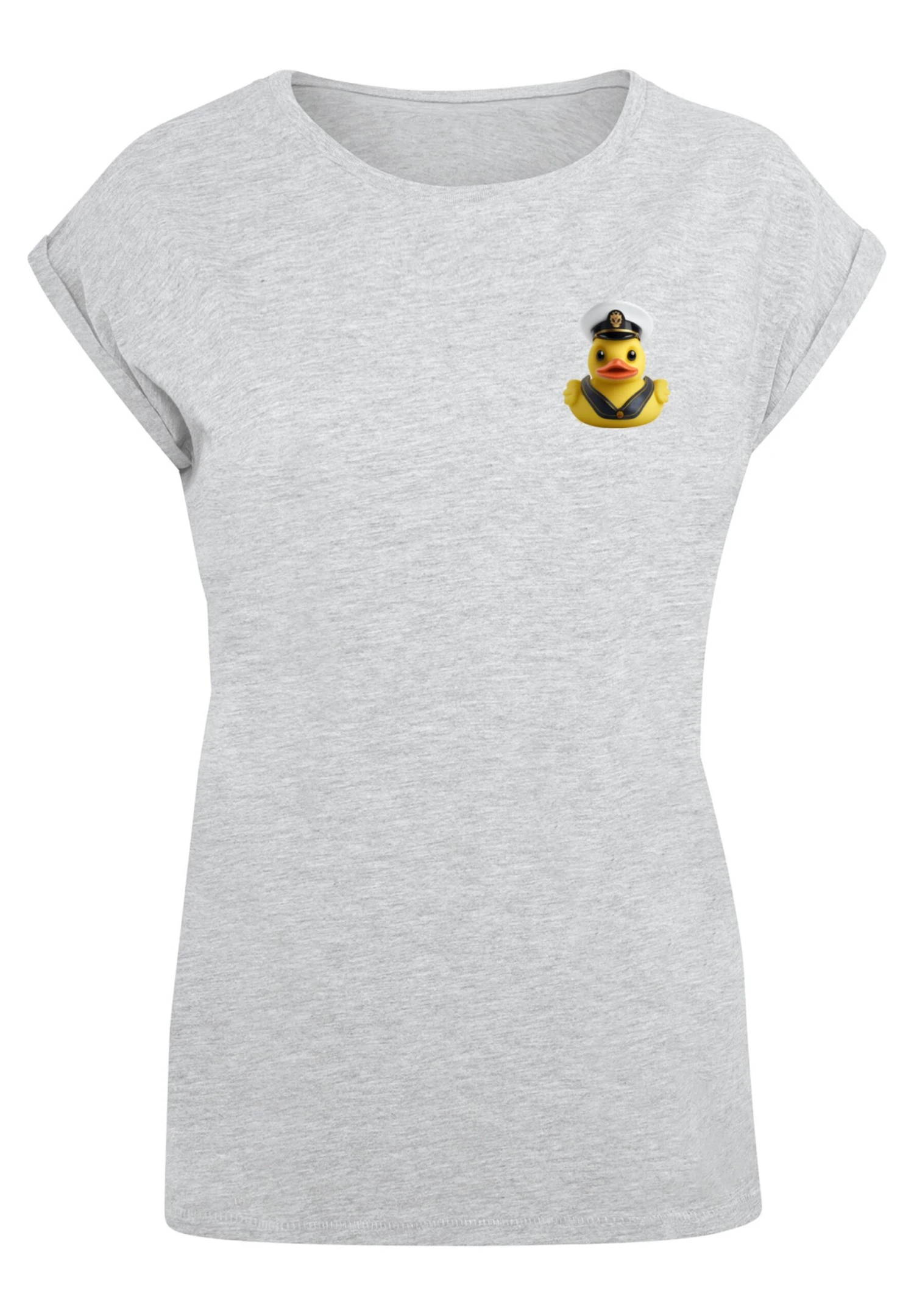 F4NT4STIC Rubber Duck Captain Short Sleeve - T-Shirt Print - Heather Grey 8 F4NT4STIC Rubber Duck Captain Short Sleeve - T-Shirt Print - Heather Grey - Afbeelding 6