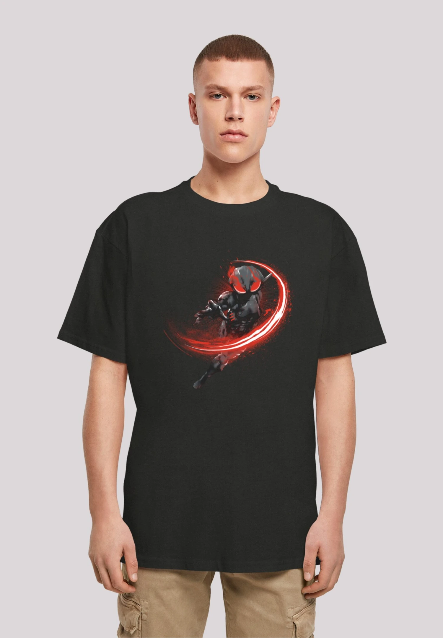 F4NT4STIC Dc Comics Aquaman Black Manta Flash - T-Shirt Print - Black 3 F4NT4STIC Dc Comics Aquaman Black Manta Flash - T-Shirt Print - Black