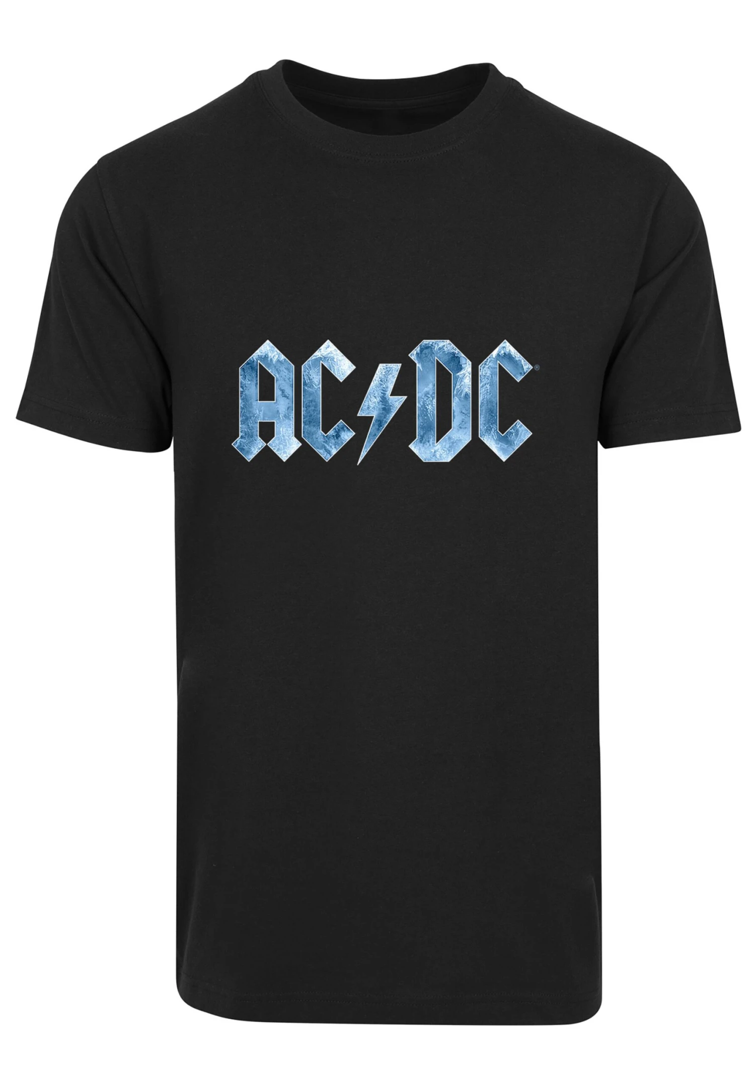 F4NT4STIC Acdc Blue Ice Logo - Premium Rock Metal Musik Band Fan Merch Für - T-Shirt Print - Black 4 F4NT4STIC Acdc Blue Ice Logo - Premium Rock Metal Musik Band Fan Merch Für - T-Shirt Print - Black - Afbeelding 2