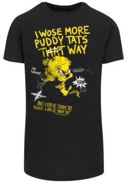 F4NT4STIC Looney Tunes Tweety Pie More Puddy Tats - T-Shirt Print - Black -F4Nt4Stic 1e0a9a976f79405fbaa544bd223dbadb