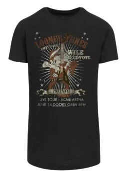 F4NT4STIC Long Cut Looney Tunes Wile E Coyote Guitar - T-Shirt Print - Black -F4Nt4Stic 1e497d1c48b34837b5c467dc68ab6d7a