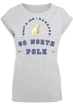 F4NT4STIC Eisbär Knutjan Hamburg - T-Shirt Print - Heather Grey -F4Nt4Stic 1efcfcb003944ebf94af7575540c1834