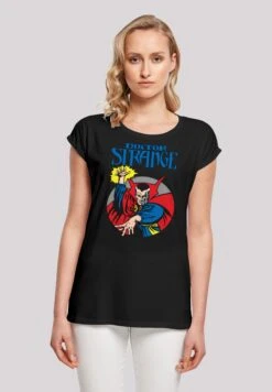 F4NT4STIC Marvel Doctor Strange Circle - T-Shirt Print - Black