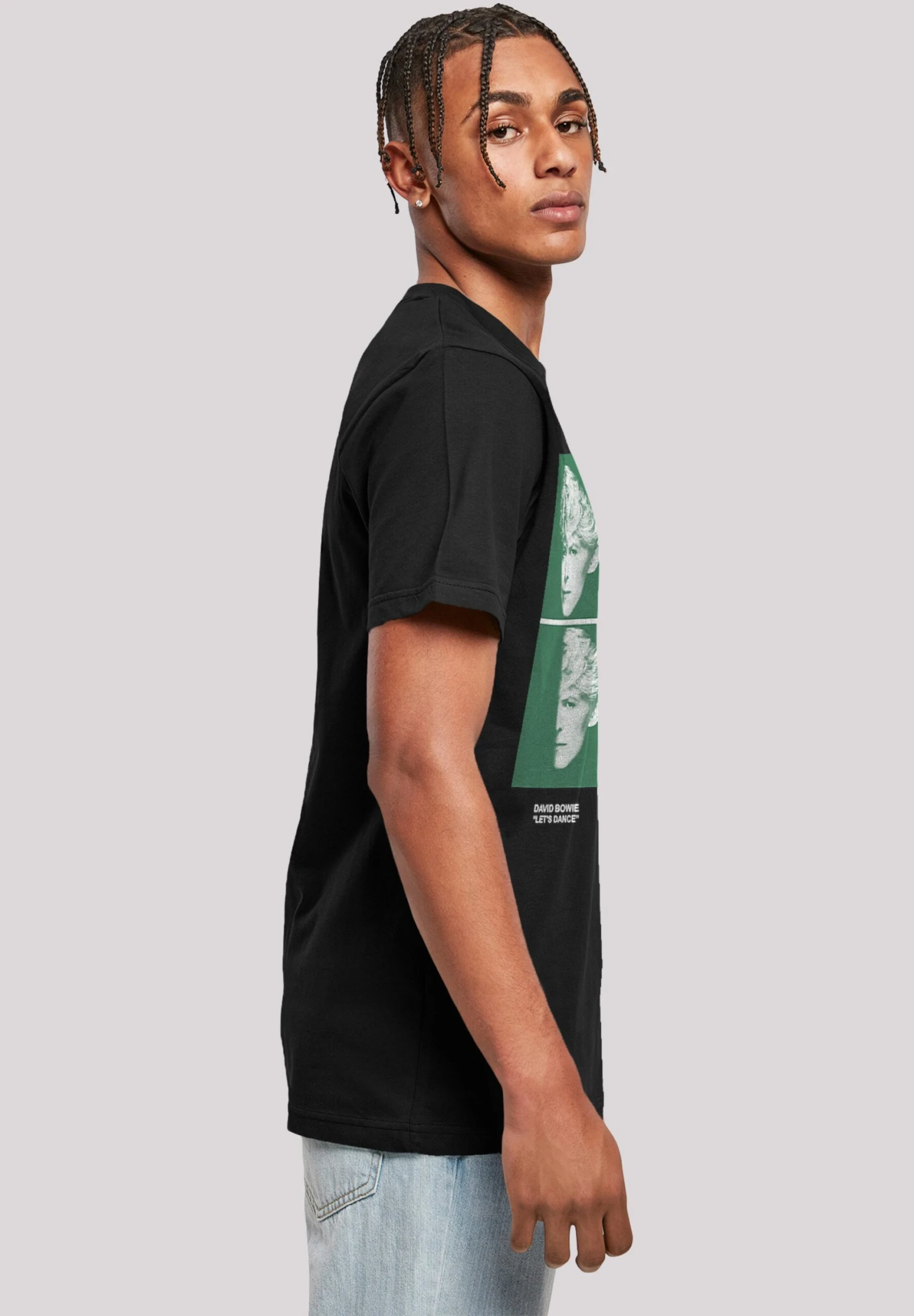 F4NT4STIC David Bowie 1983 Concert Poster - T-Shirt Print - Black 6 F4NT4STIC David Bowie 1983 Concert Poster - T-Shirt Print - Black - Afbeelding 4