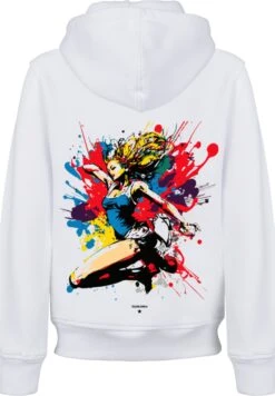 F4NT4STIC Tänzerin Bunt - Hoodie - Weiß -F4Nt4Stic 228a3b640ada46b49656cb9d627d5db6