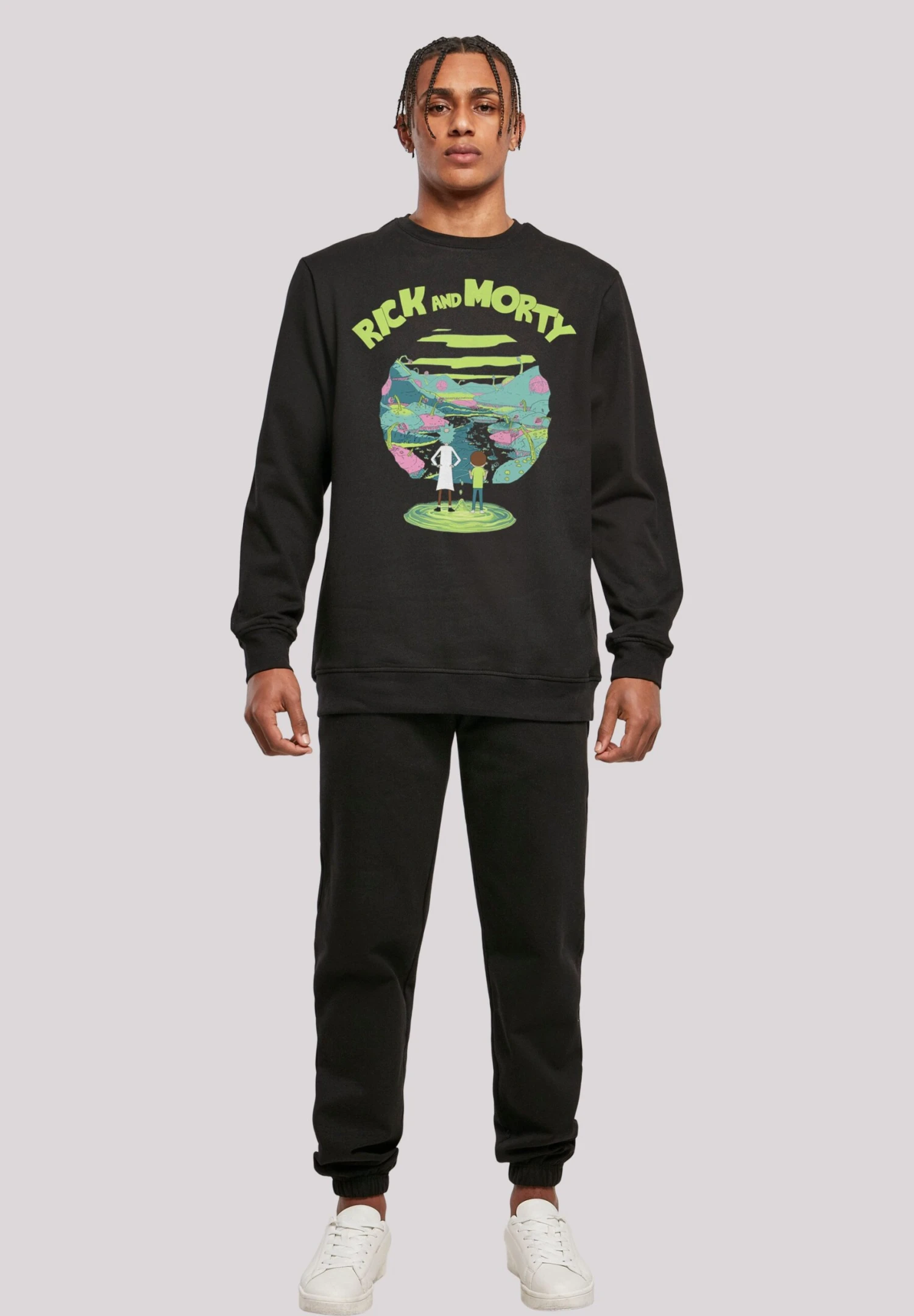 F4NT4STIC Rick Und Morty - Sweater - Black 4 F4NT4STIC Rick Und Morty - Sweater - Black - Afbeelding 2
