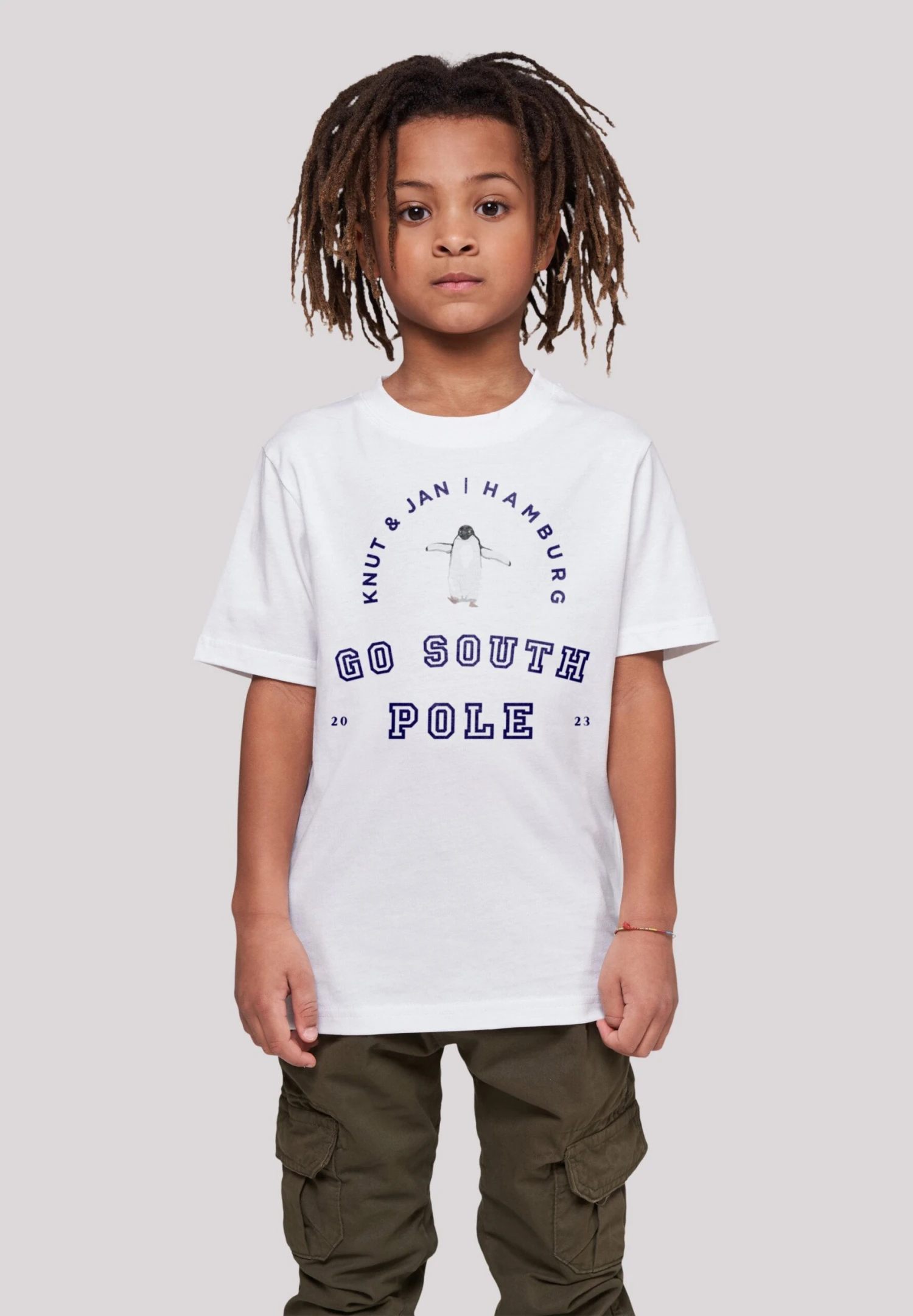 F4NT4STIC Pinguin Knut Jan Hamburg - T-Shirt Print - Weiß 4 F4NT4STIC Pinguin Knut Jan Hamburg - T-Shirt Print - Weiß - Afbeelding 2