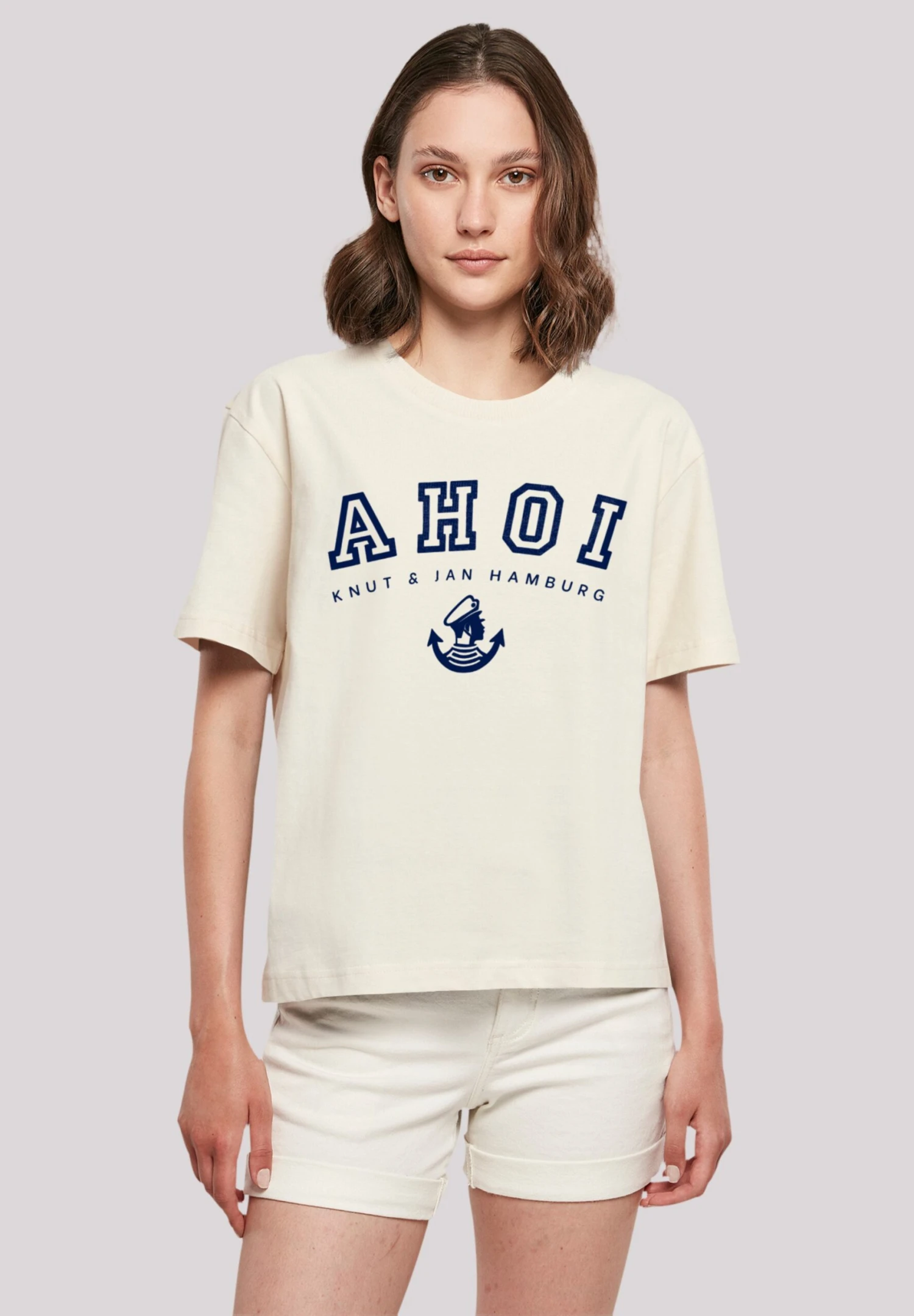 F4NT4STIC Ahoi Knut & Jan Hamburg - T-Shirt Print - Whitesand 3 F4NT4STIC Ahoi Knut & Jan Hamburg - T-Shirt Print - Whitesand