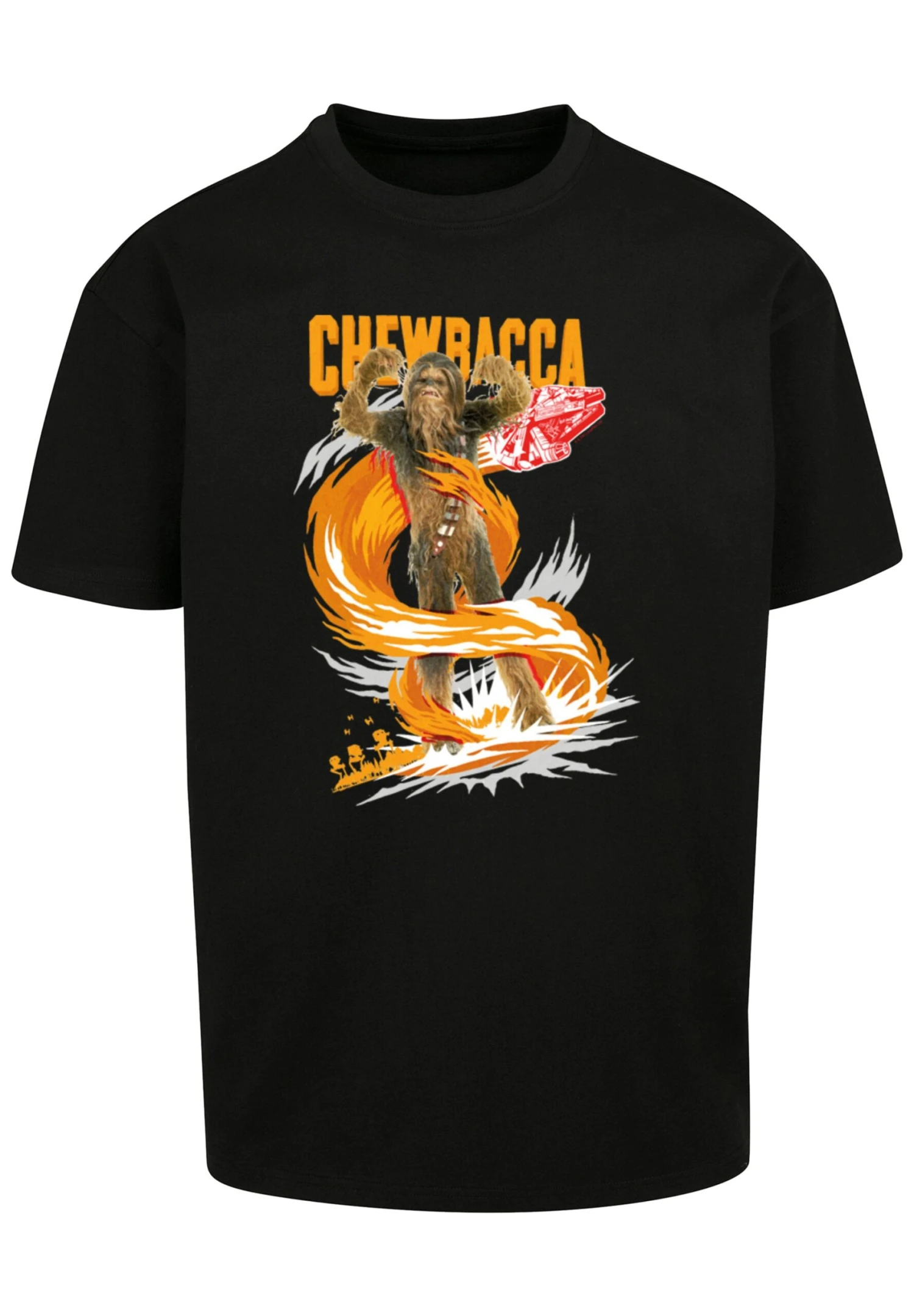 F4NT4STIC Star Wars Chewbacca Gigantic - T-Shirt Print - Black 7 F4NT4STIC Star Wars Chewbacca Gigantic - T-Shirt Print - Black - Afbeelding 5