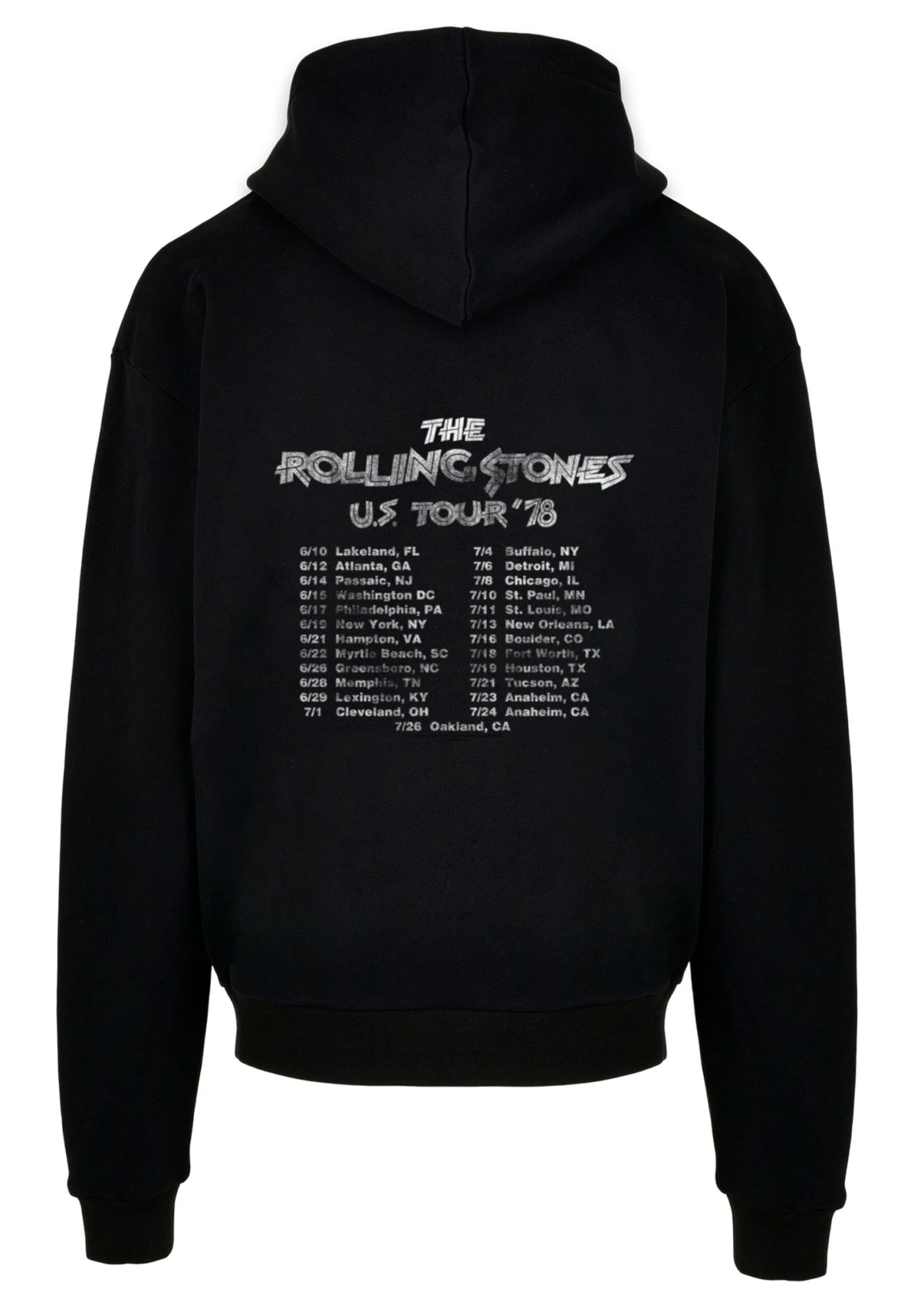 F4NT4STIC The Rolling Stones Rock Band Us TourFront - Hoodie - Black 9 F4NT4STIC The Rolling Stones Rock Band Us TourFront - Hoodie - Black - Afbeelding 7