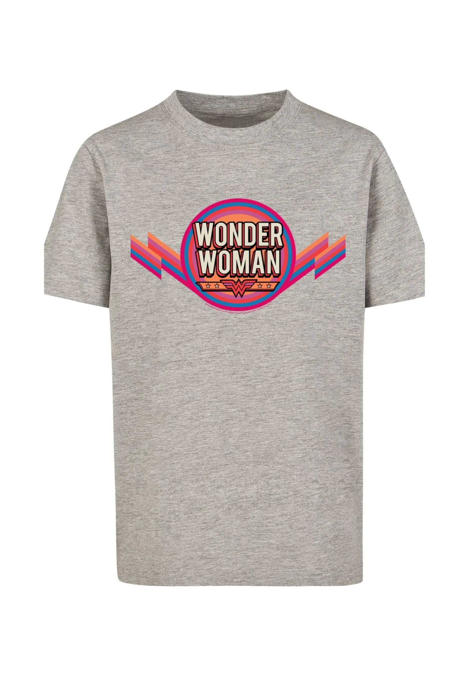 F4NT4STIC Dc Comics Woman Rainbow Logo - T-Shirt Print - Heather Grey 8 F4NT4STIC Dc Comics Woman Rainbow Logo - T-Shirt Print - Heather Grey - Afbeelding 6