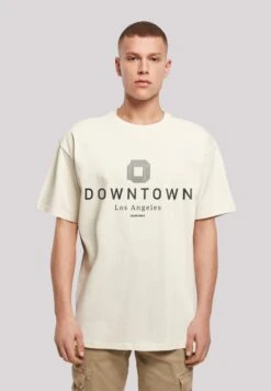 F4NT4STIC Downtown La - T-Shirt Print - Sand