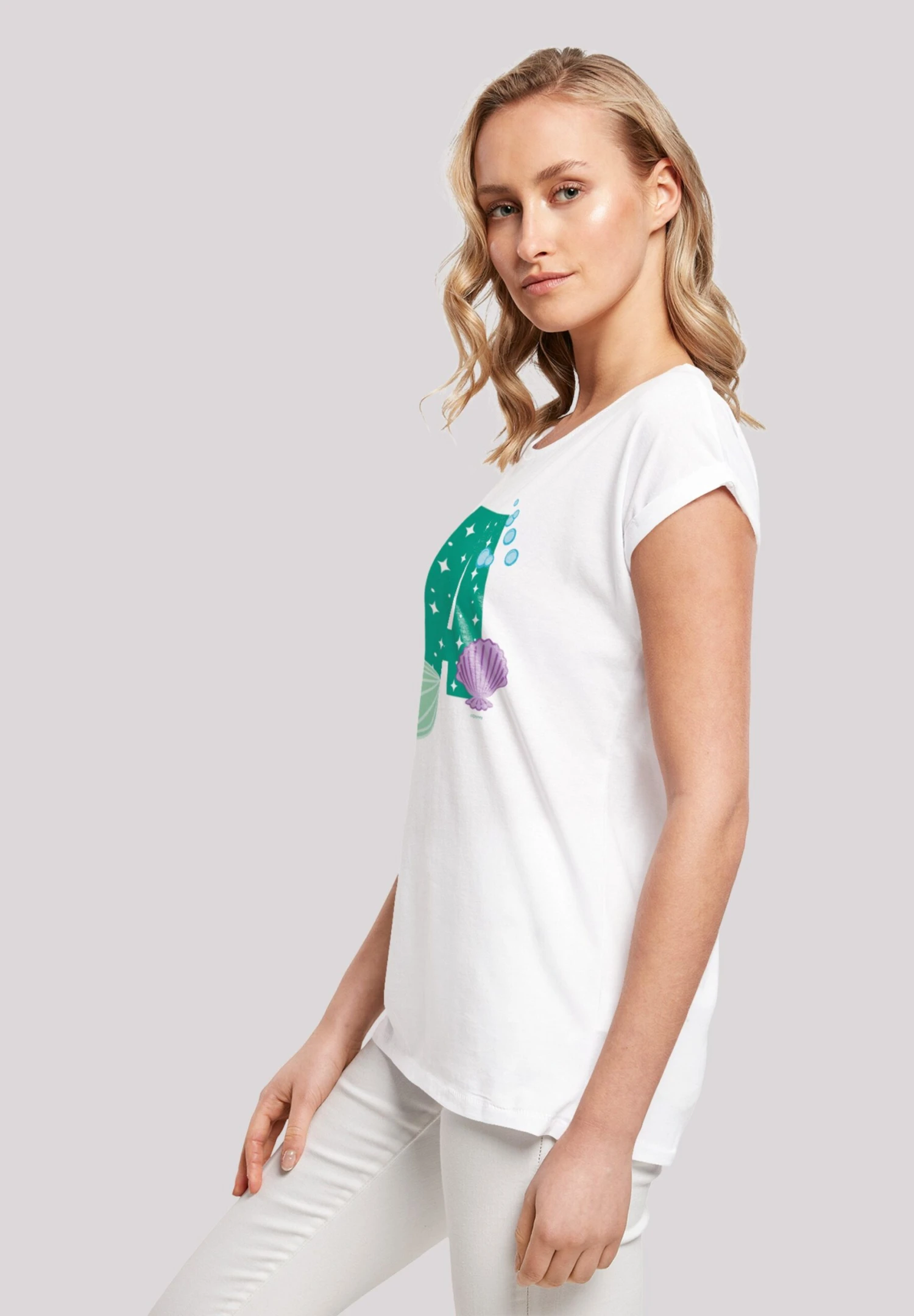 F4NT4STIC Disney Alphabet A Is For Arielle Die Meerjungfrau - T-Shirt Print - White 7 F4NT4STIC Disney Alphabet A Is For Arielle Die Meerjungfrau - T-Shirt Print - White - Afbeelding 5